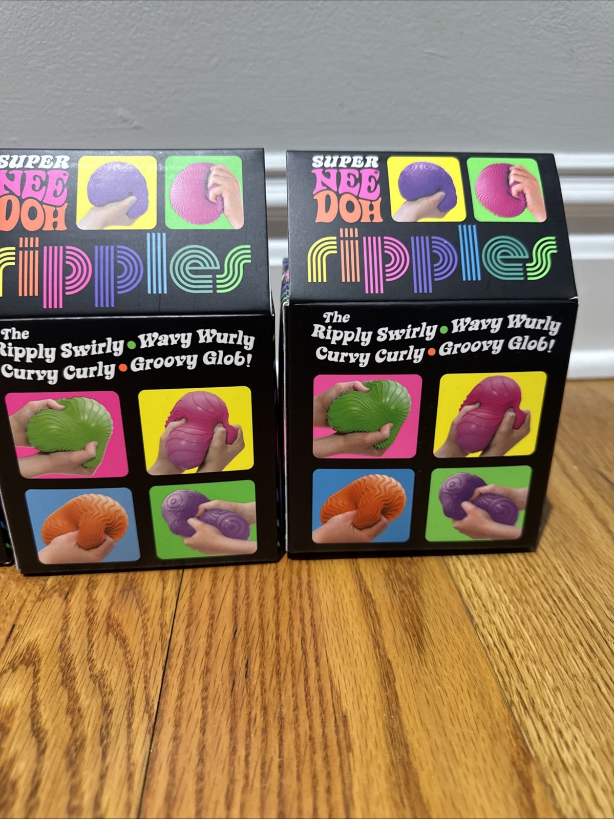Set of 4 – Schylling Super NeeDoh Ripples XL Giant Sensory Squishy NEW HOT ITEM