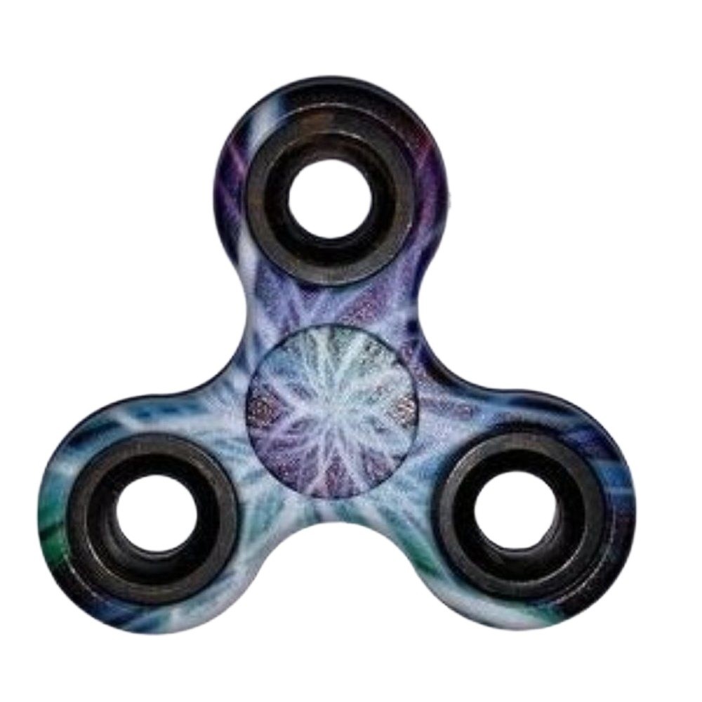 Fidget Spinner Galaxy Nebula Tri Spinner 608 Bearing Stress Relief Toy Kids New