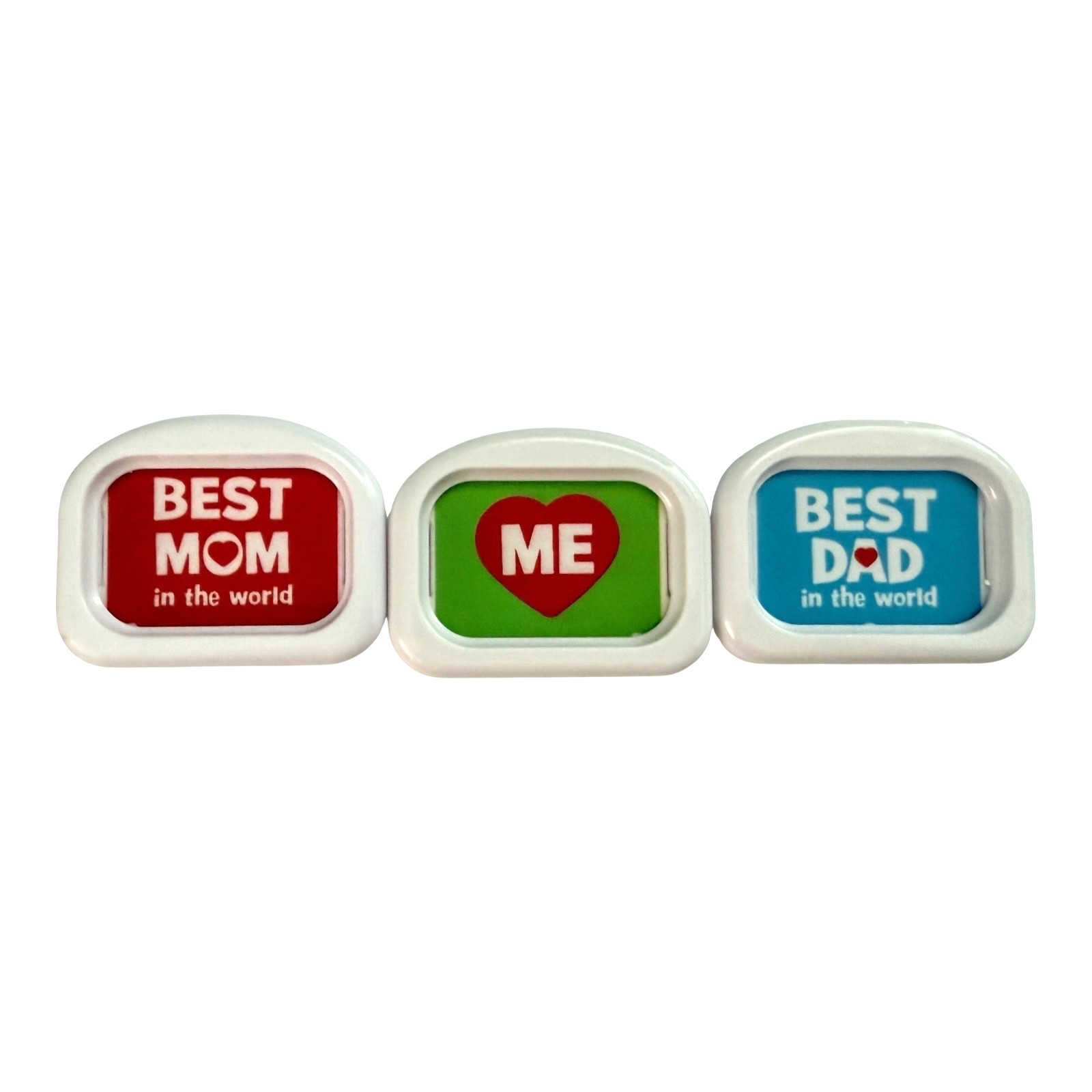 Leap Frog Fridge Phonics Magnetic Best Mom Dad In the World Me Inserts 3/4″ Back