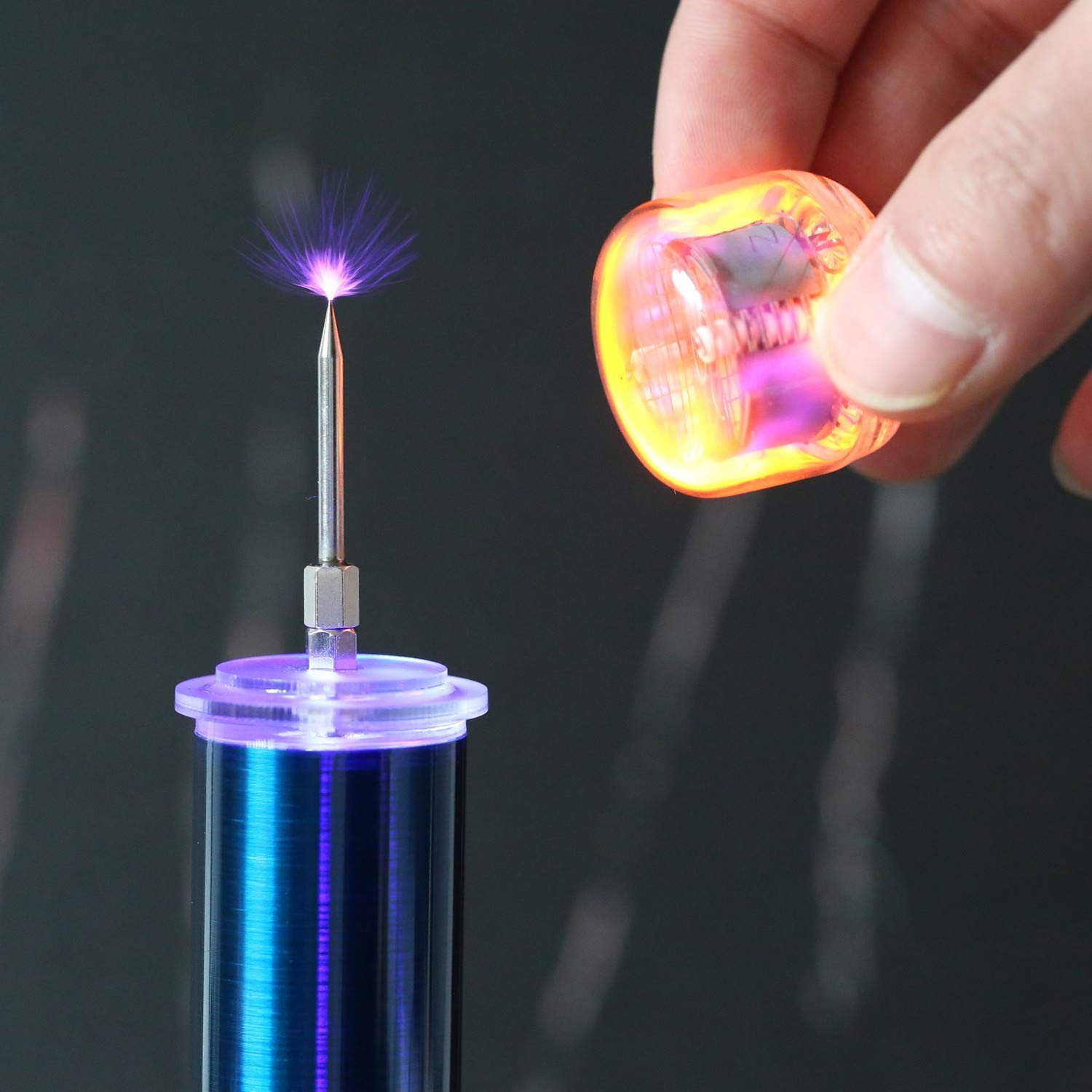 Tesla Coil Wireless Transmission Demonstration Tool Lamp Glow Tube Neon Light…
