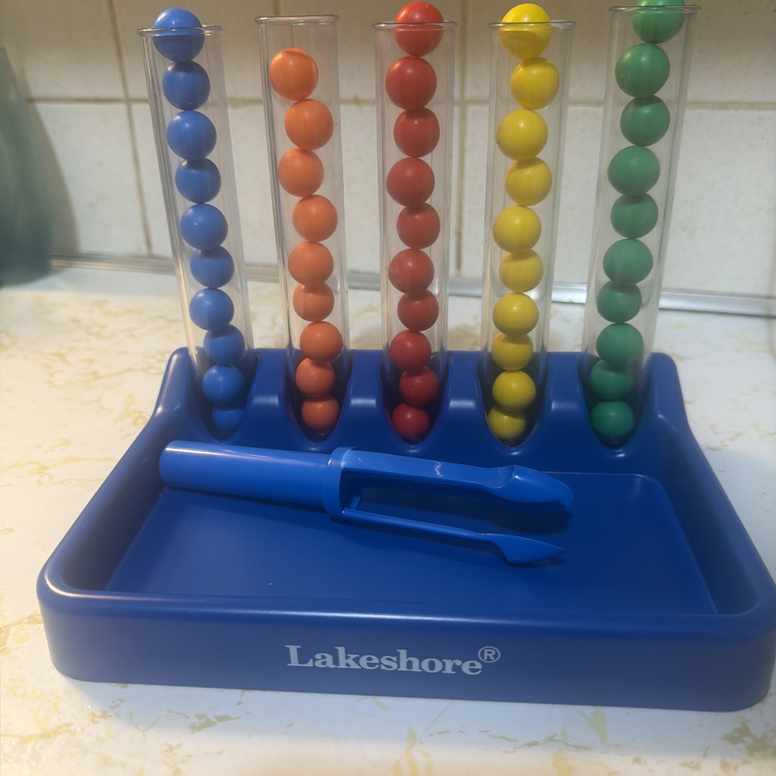 Lakeshore Learning Tweezer Tongs Color Sorting Kit Age 3+ New In Sealed Box