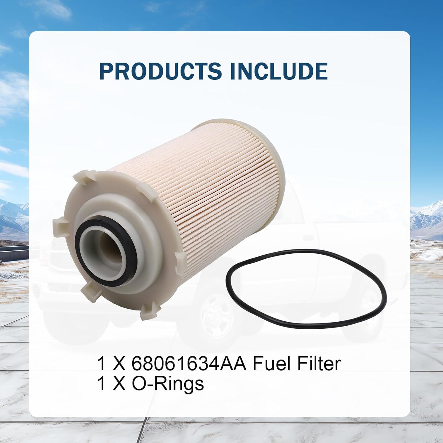 6.7 Fuel Filter Compatible with 2007-2009 Dodge Ram 2500 3500 6.7L Cummins Diese