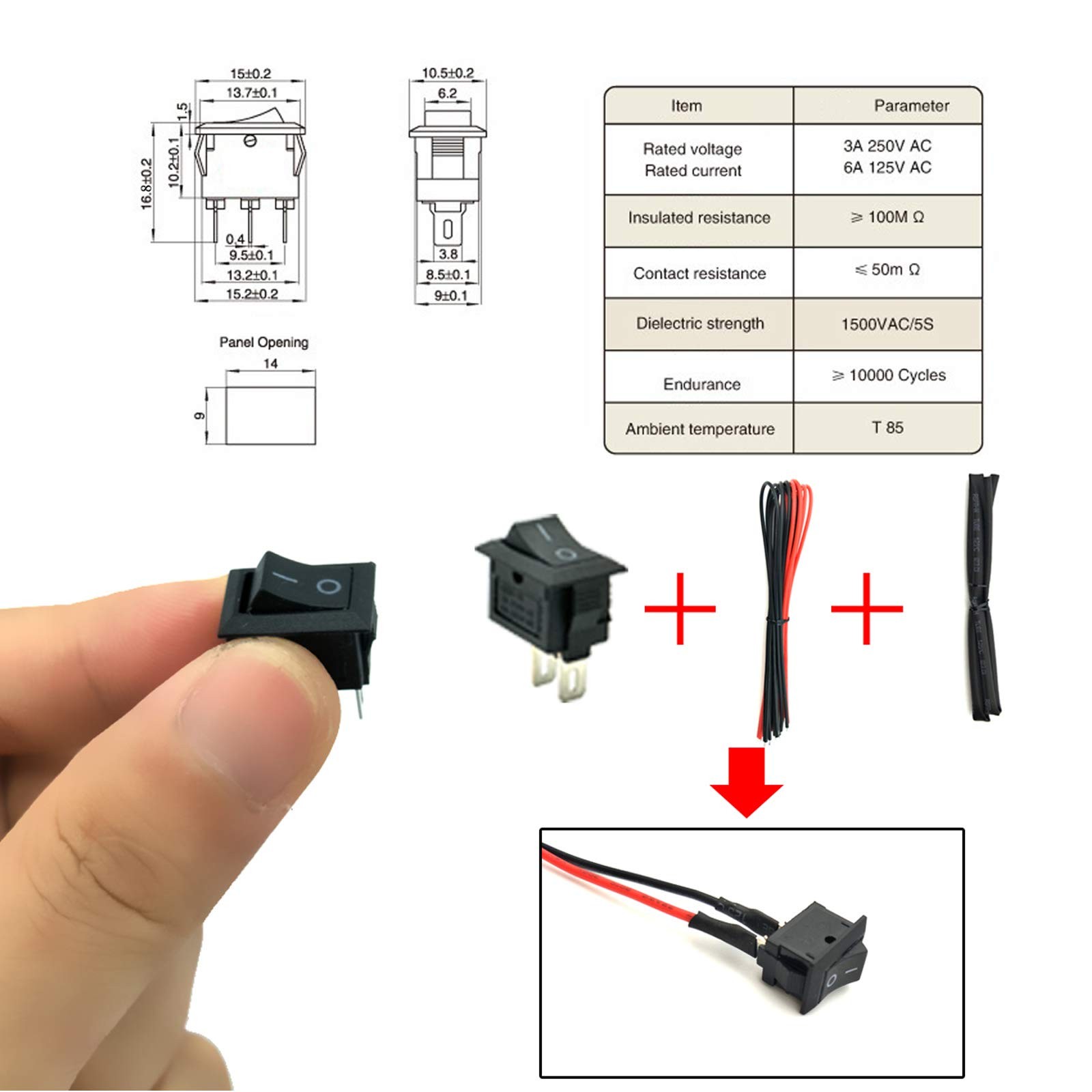 Mini Electric DC Motor Set with Gears, Battery Holder, and Switch for DIY