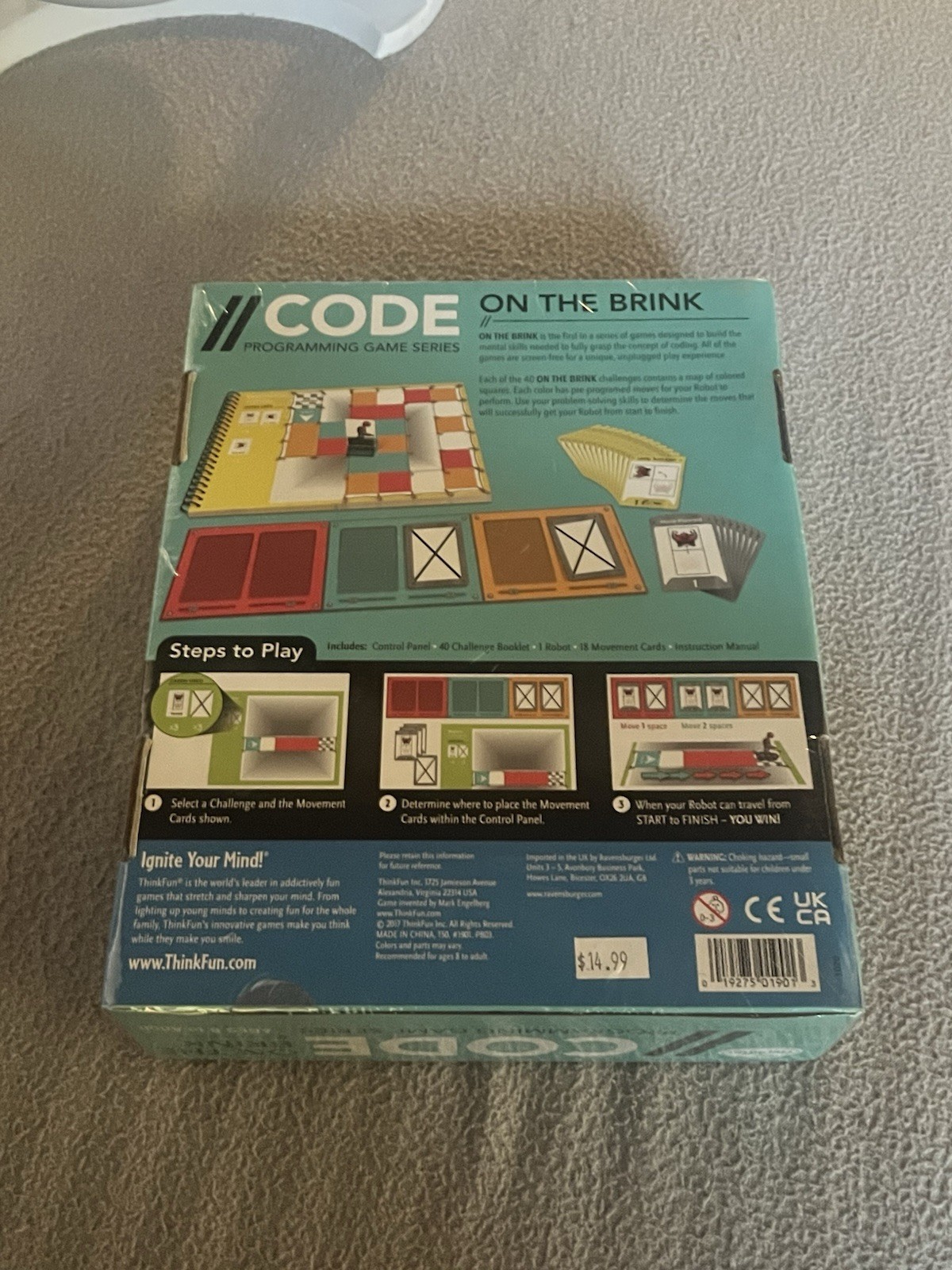Think Fun Code On The Brink Programming Game Series Coding Kit New!!