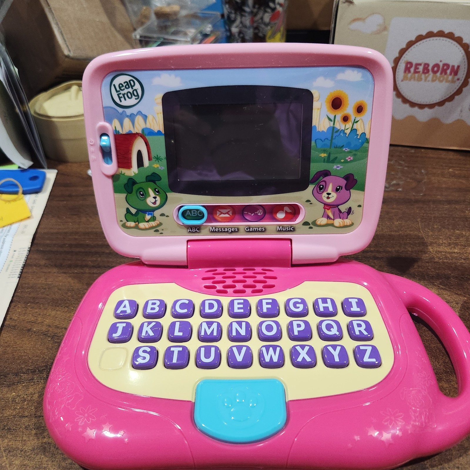 Lot of 2 LeapFrog 2 in 1 LeapTop Touch Kids Laptops Pink Tested 1 for Home & Car