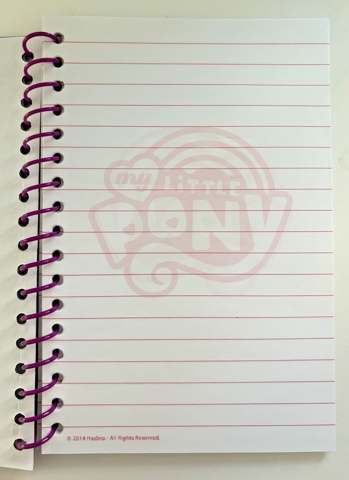 My Little Pony Journal 50 Sheets Lenticular Rainbow Dash Pinkie Pie Hasbro 2014