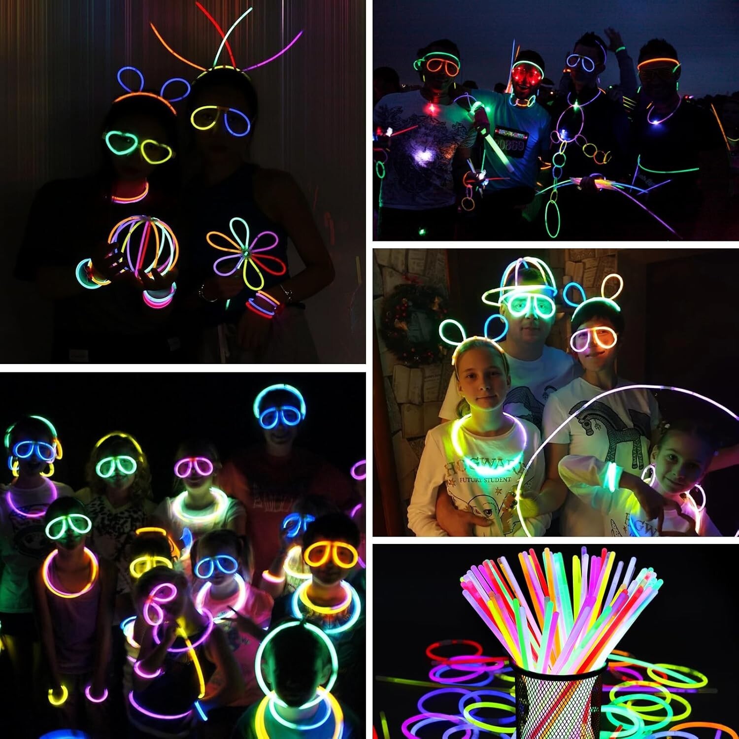Light Stick Bracelet Chemical Light 8 Colors (50pcs + Various Connectors)
