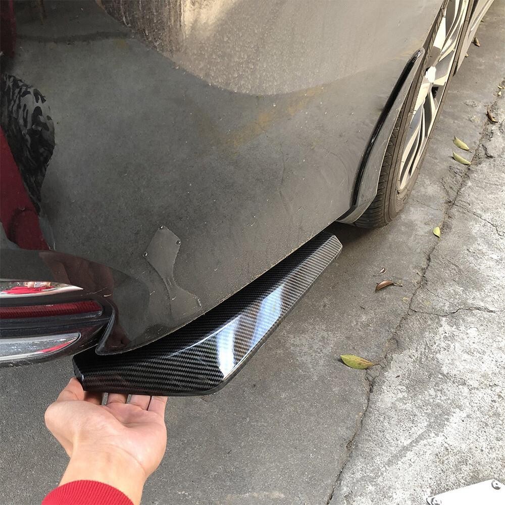 Carbon Fiber Car Rear Bumper Lips Diffuser Splitter Canard Protector Accessories