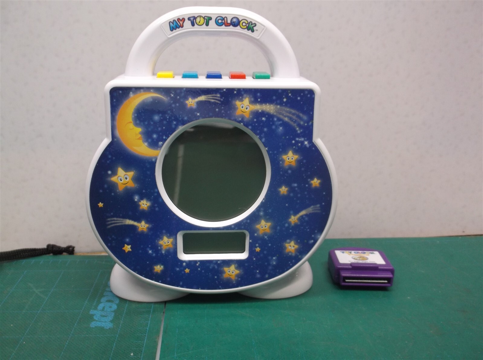 My Tot Clock All-In-One Toddler Sleep Time Out Nap Alarm w Treasures Cart Tested