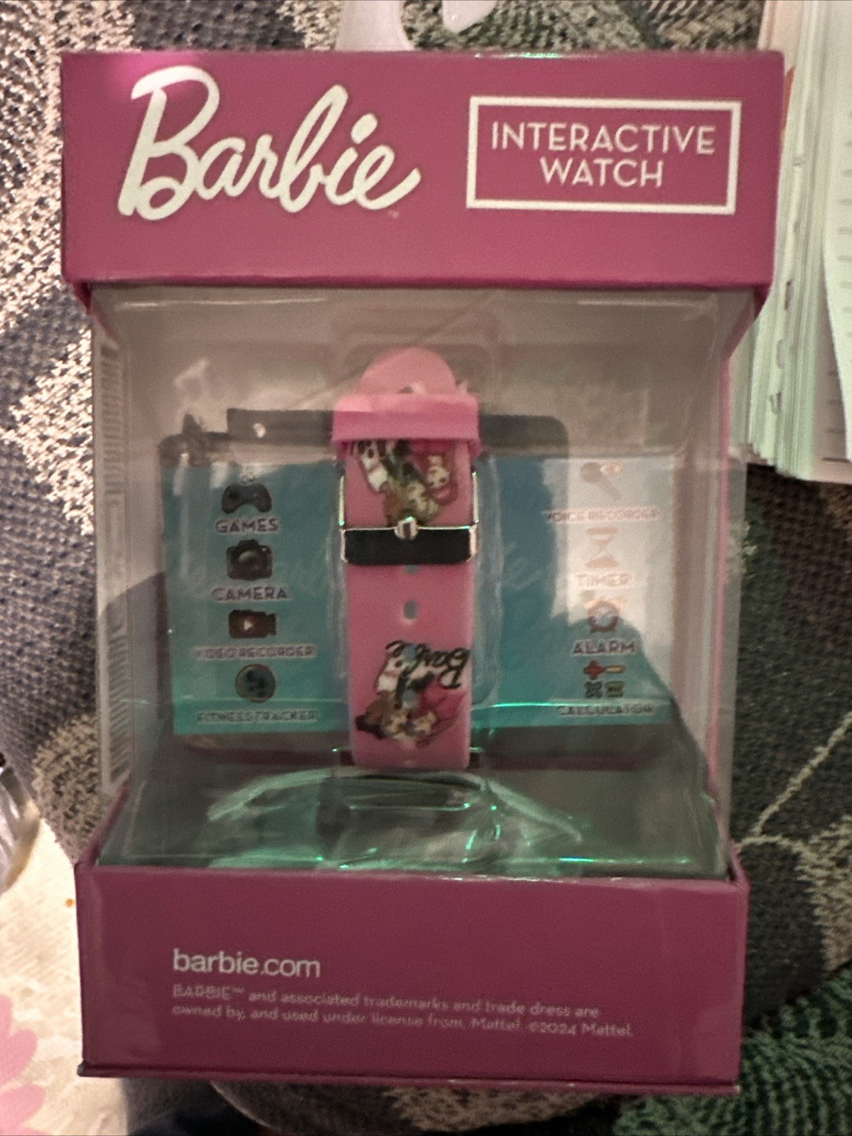 Mattel Barbie Smartwatch Touch Screen Interactive, 26 Games, Dual Camera + MORE