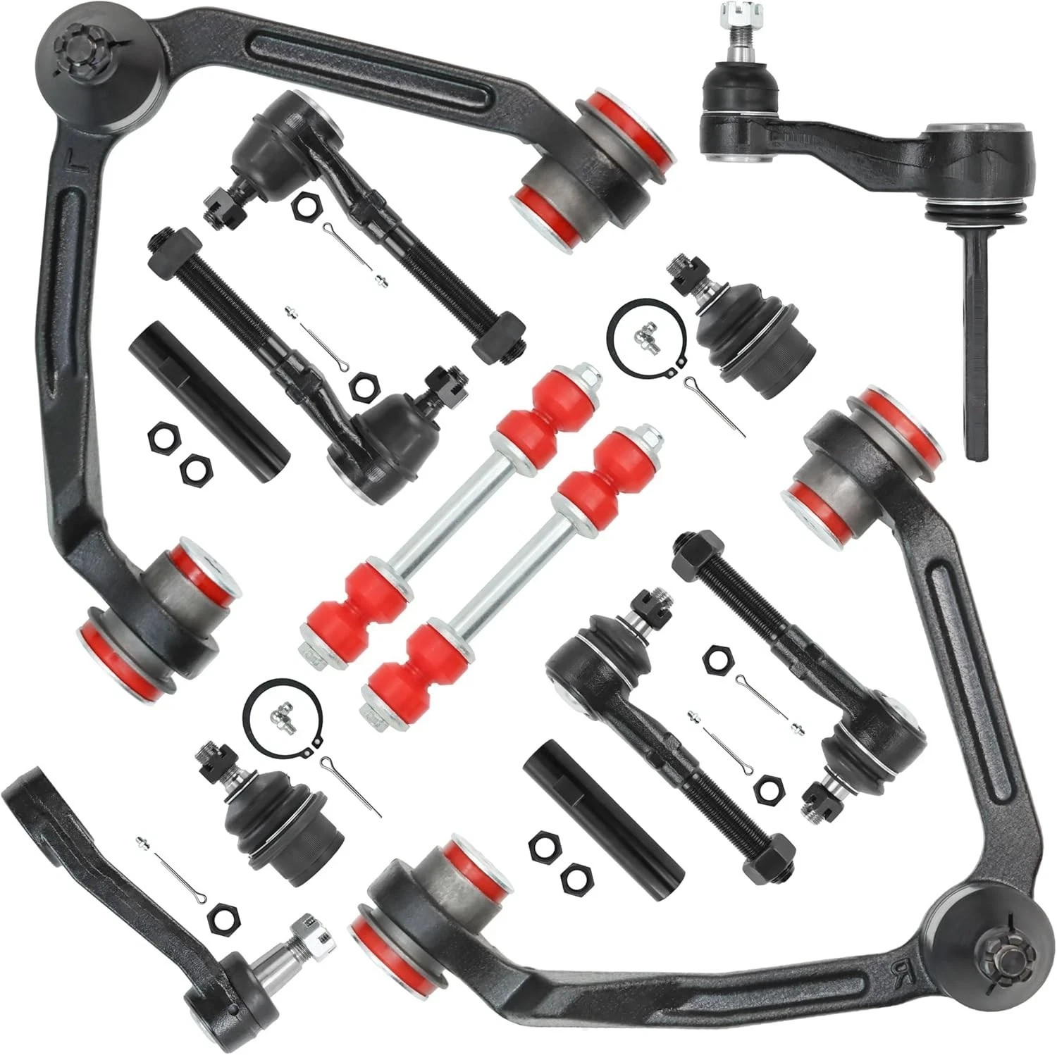 4WD 14Pc Front End Suspension Kit for Ford F-150 1997-2003, F-250 1997-1999, Exp