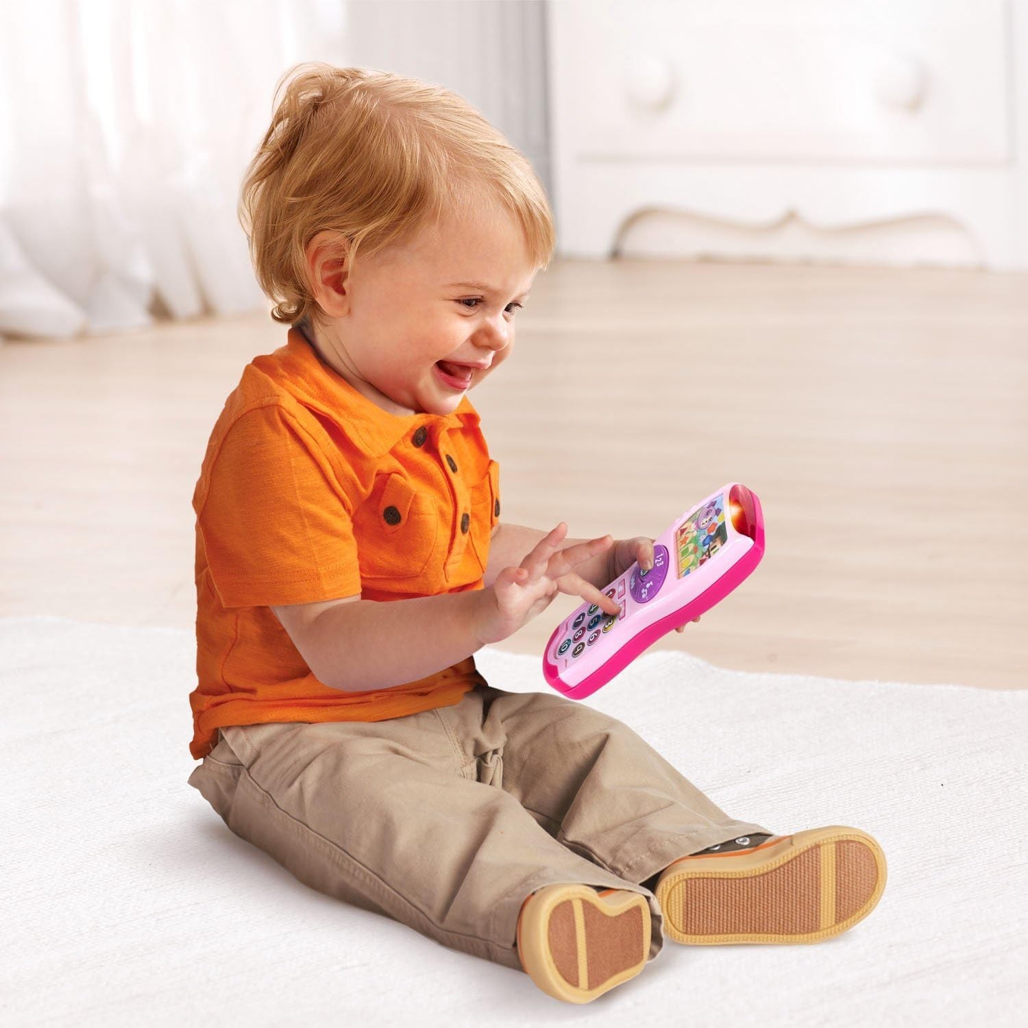 Violet’s Pink Learning Lights Remote – Engaging Fun for Babies and Toddlers!