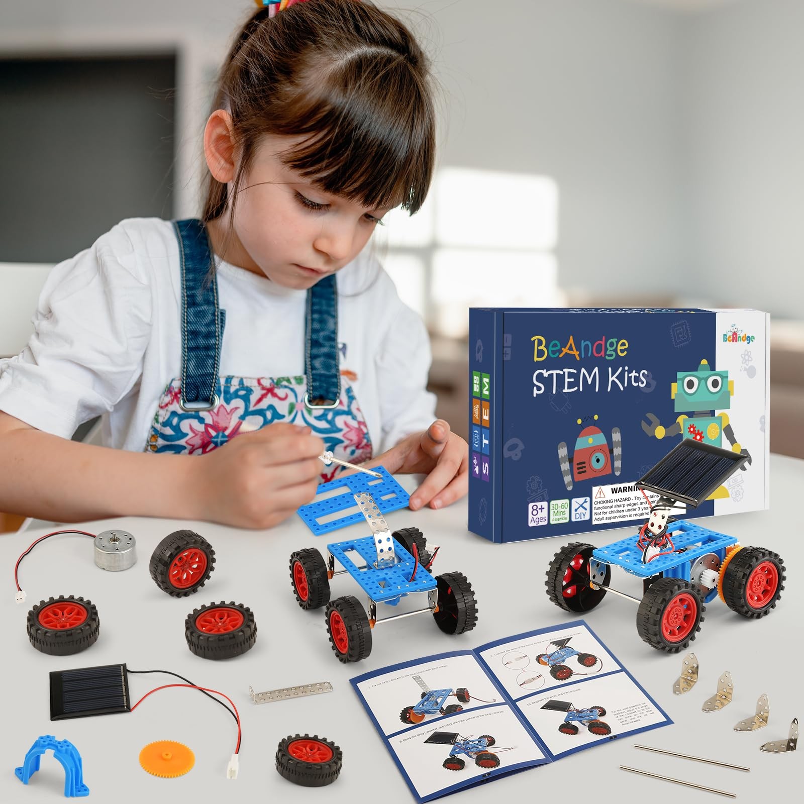Bulk STEM Solar Robot Kits, STEM Building Toys for 8 9 10 12 13 Year Old Boys…