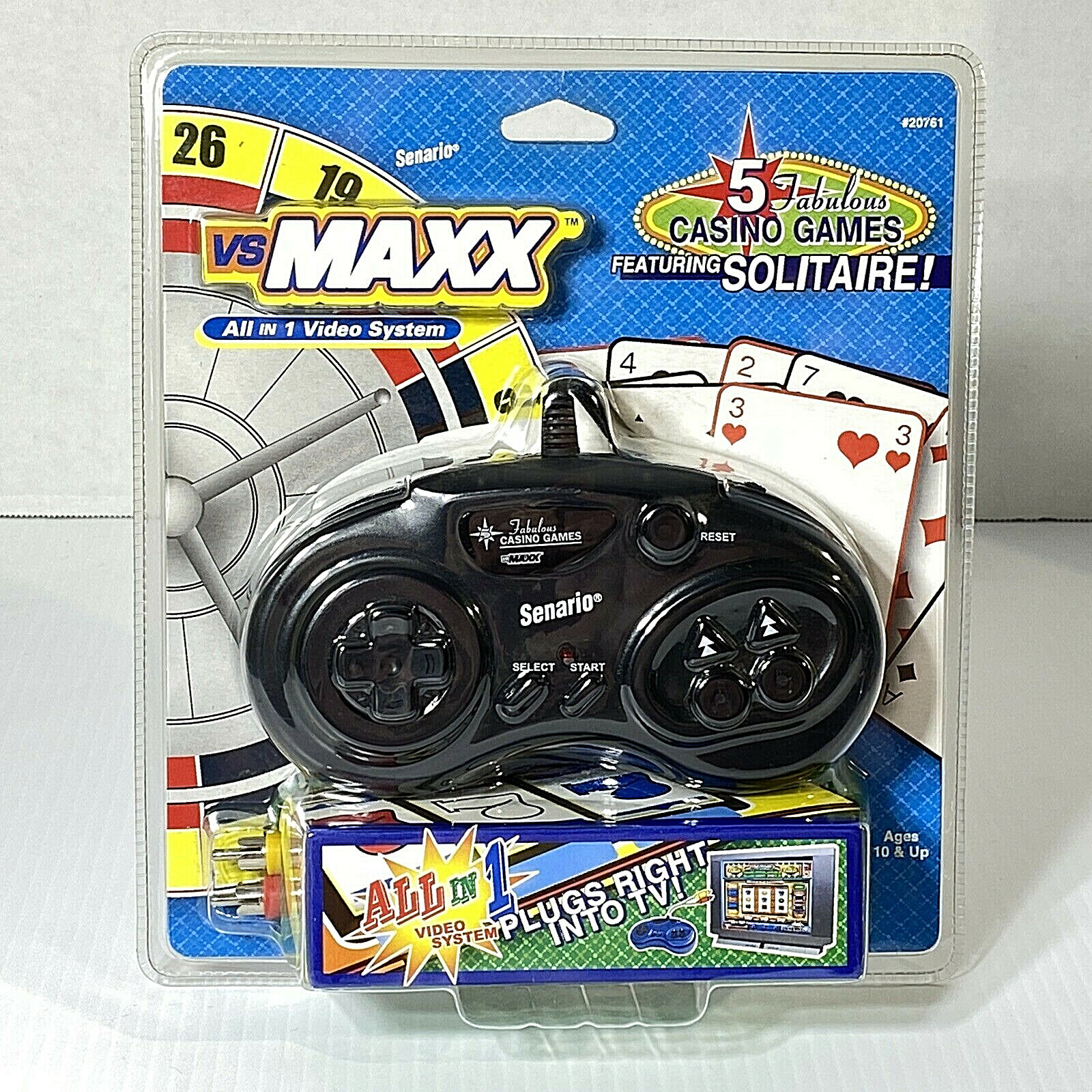 VS Maxx Plug and Play 5 Casino Games All in 1 TV Video Game – Poker Roulette
