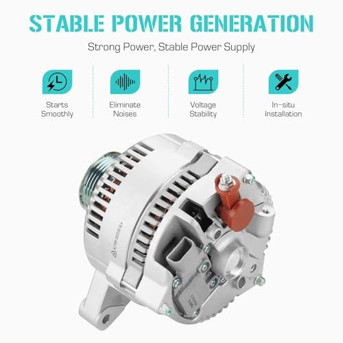 New Alternator 4.6L 5.4L Fit for Ford F150 1997-2002, for E-Series Vans E-150