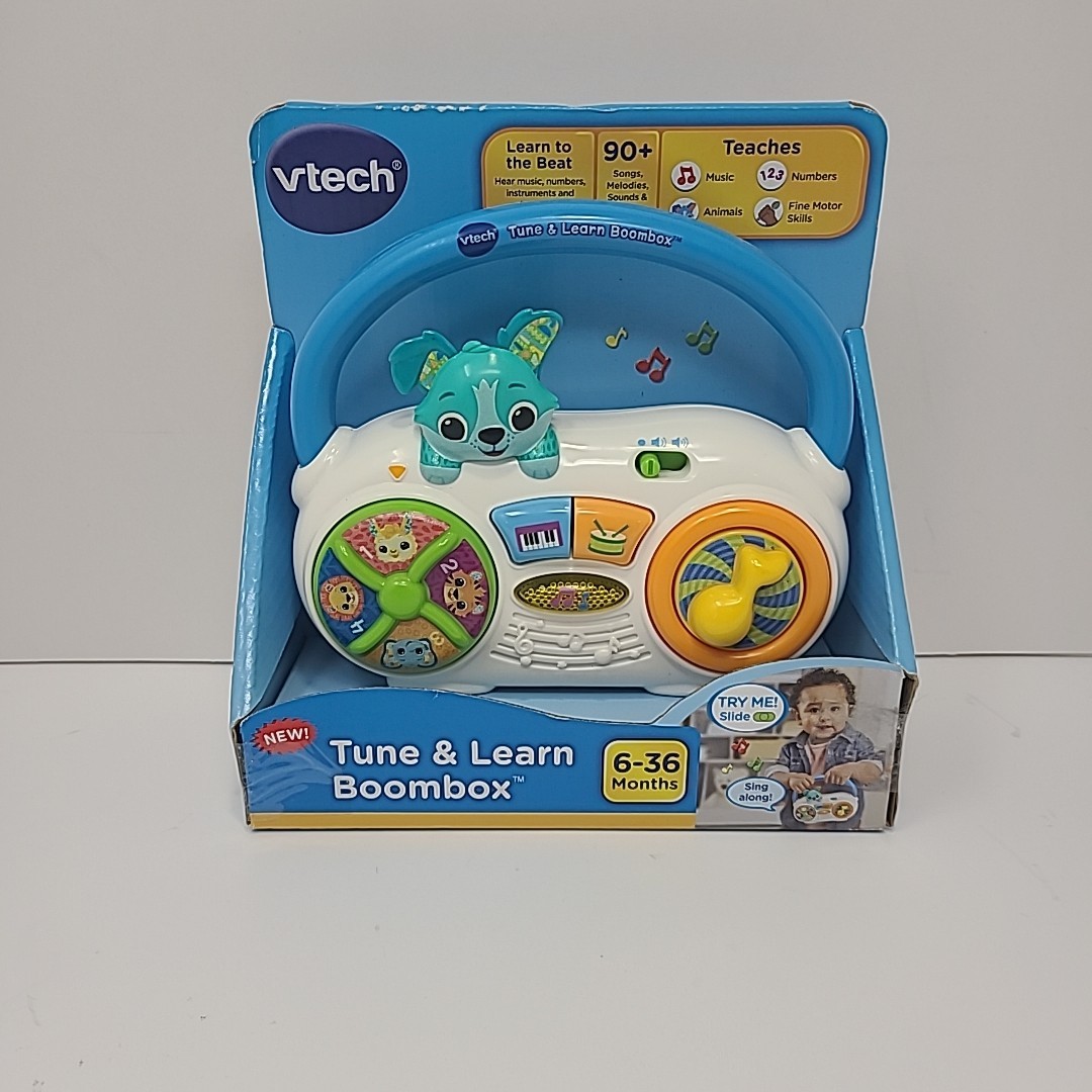 VTech TUNE & LEARN BOOMBOX 90+ Songs Sounds Music Player Tunes 6-36 Months NEW