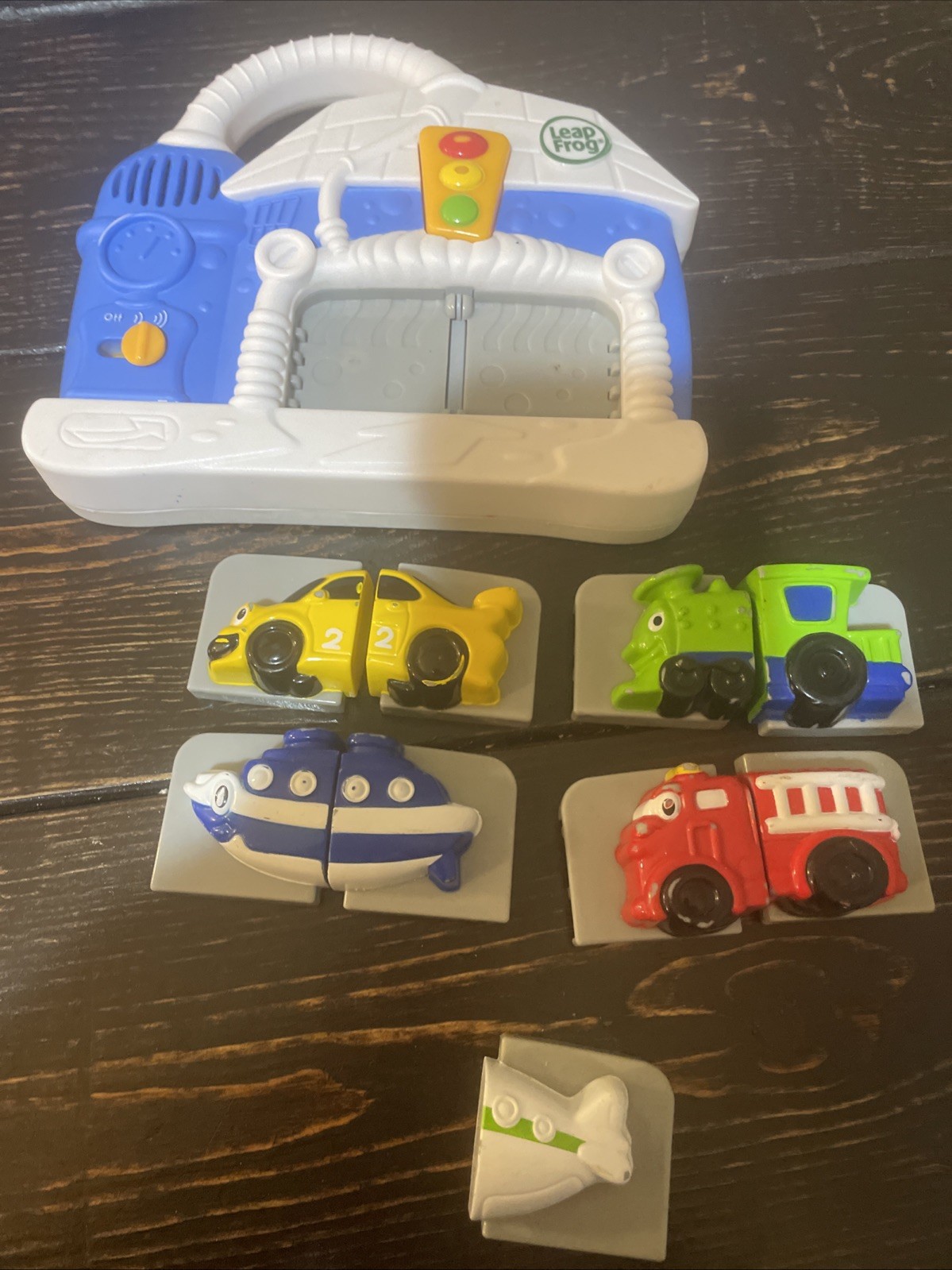 LEAP FROG WASH N GO FRIDGE MAGNET WORKING SET 2007 PHONICS VEHICLE