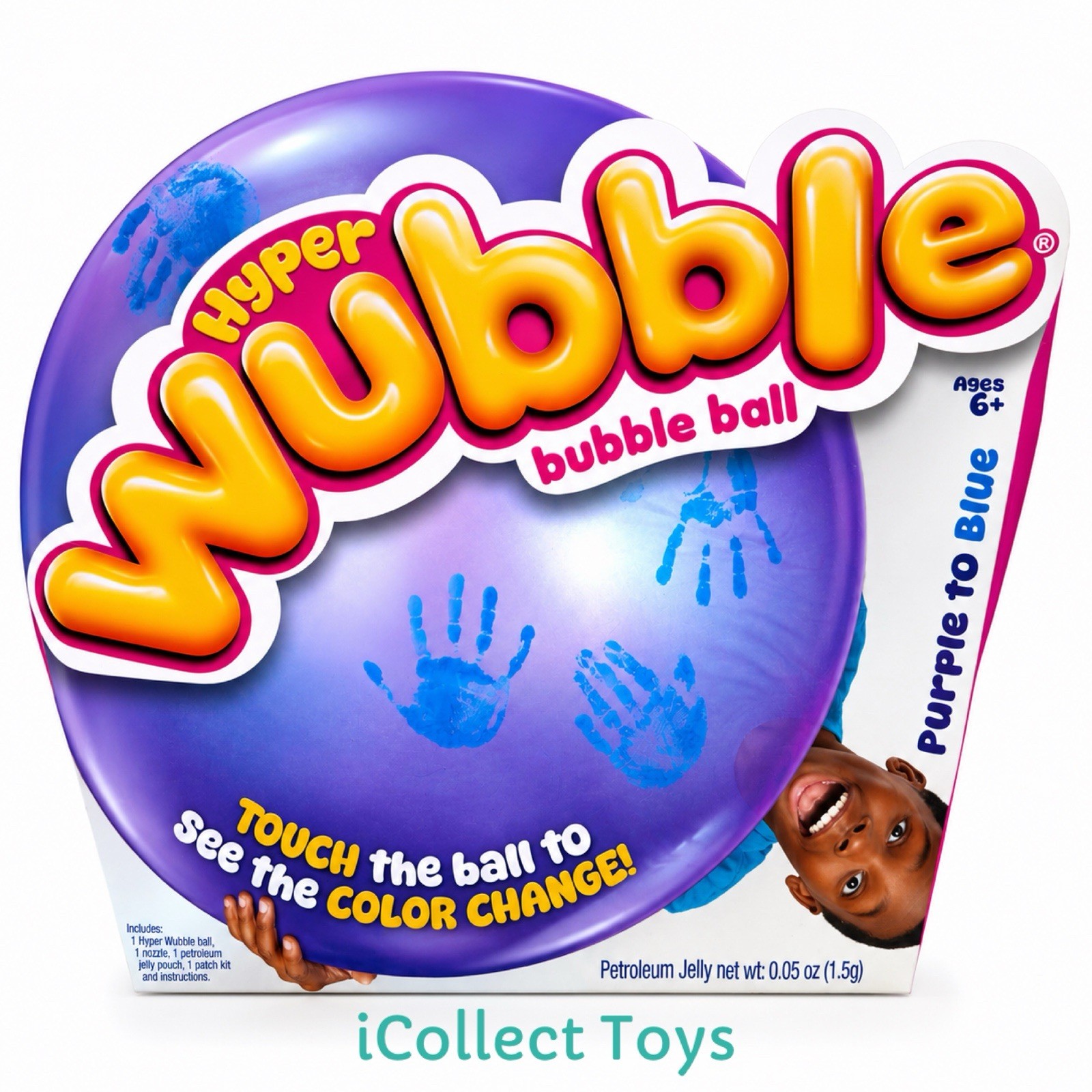 VIRAL Wubble Bubble Ball Hyper Color Change Purple to Blue [x1 Per Pack] 30” NSI