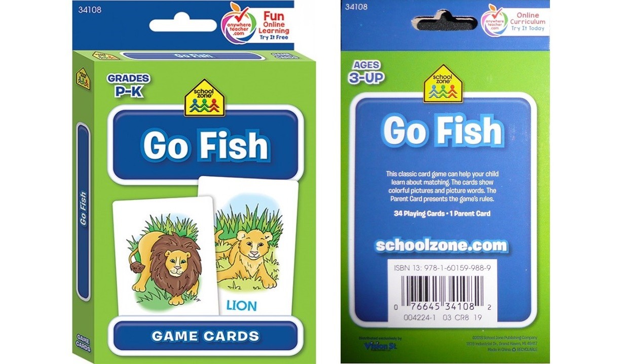 Preschool Flash Cards Alphabet Numbers Colors For Beginners School Zone 4-Pk