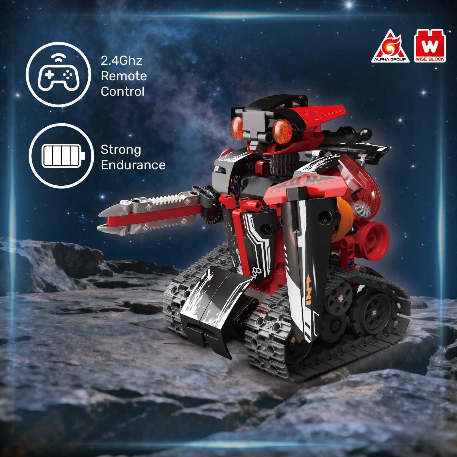 STEM Robot Building Kit for Kids 8-12, 533 Pcs Erector Set, DIY RC Toy, Educatio