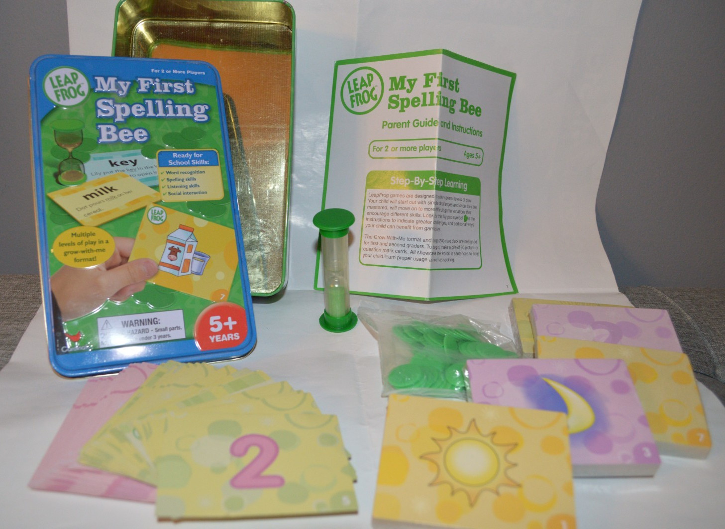 Leapfrog My First Spelling Bee Game Flash Cards in Tin School Readiness