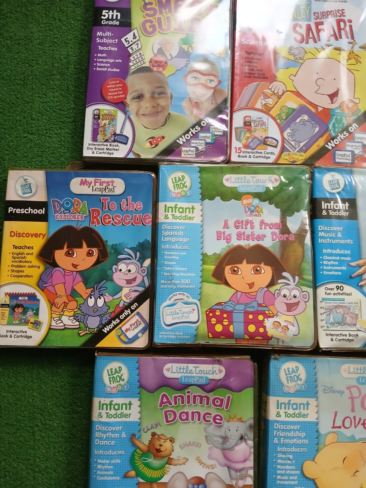 Leap Frog Little Touch Baby Infant Toddler And Up Lot Of 8 Cartridges