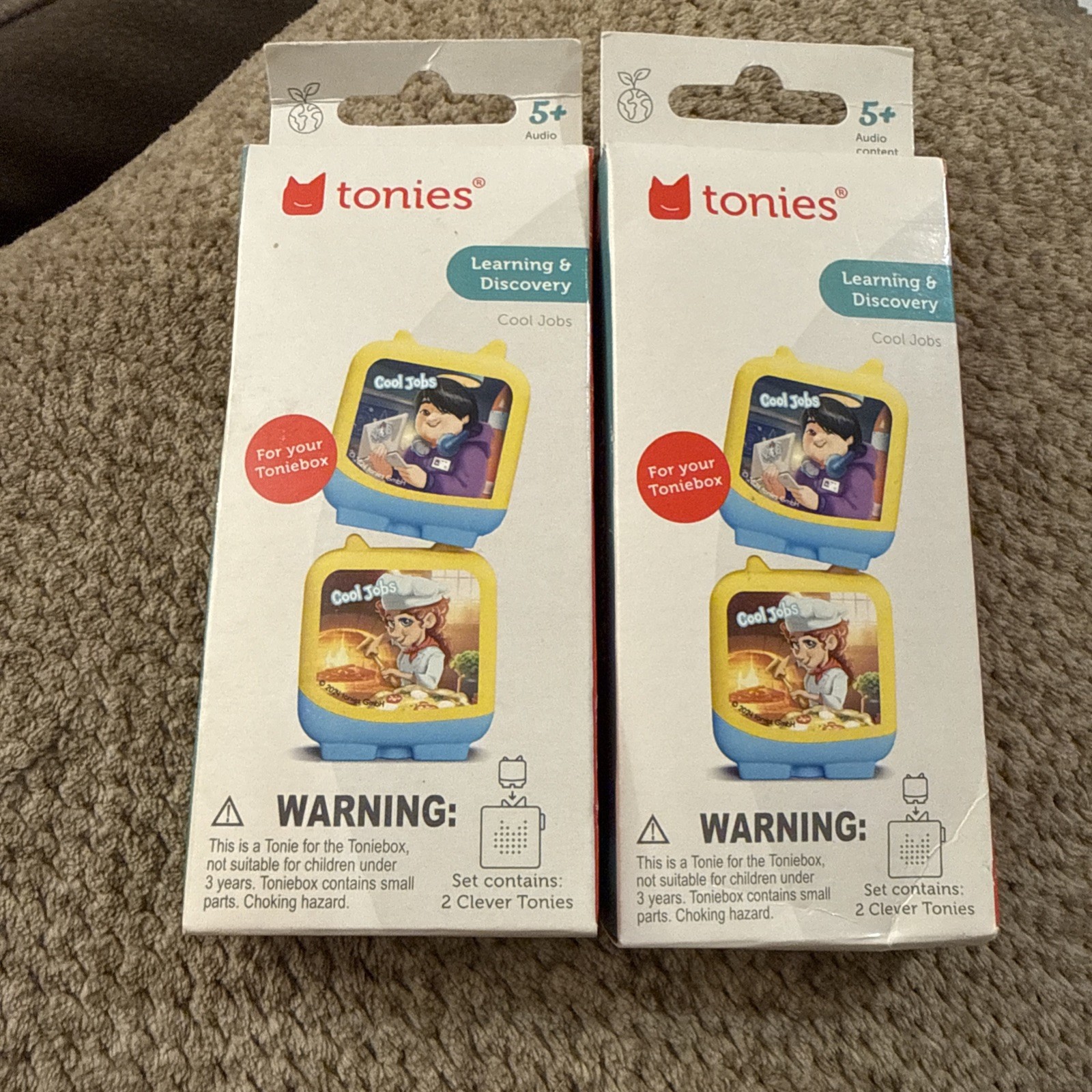 Tonies Clever Set Learning and Discovery Audio Content Cool Jobs 2-Pack New X2