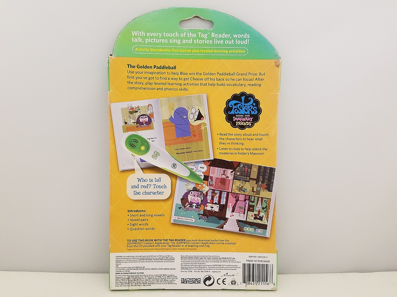 LeapFrog Tag Reading System Activity Storybook | CN Foster’s Imaginary Friends