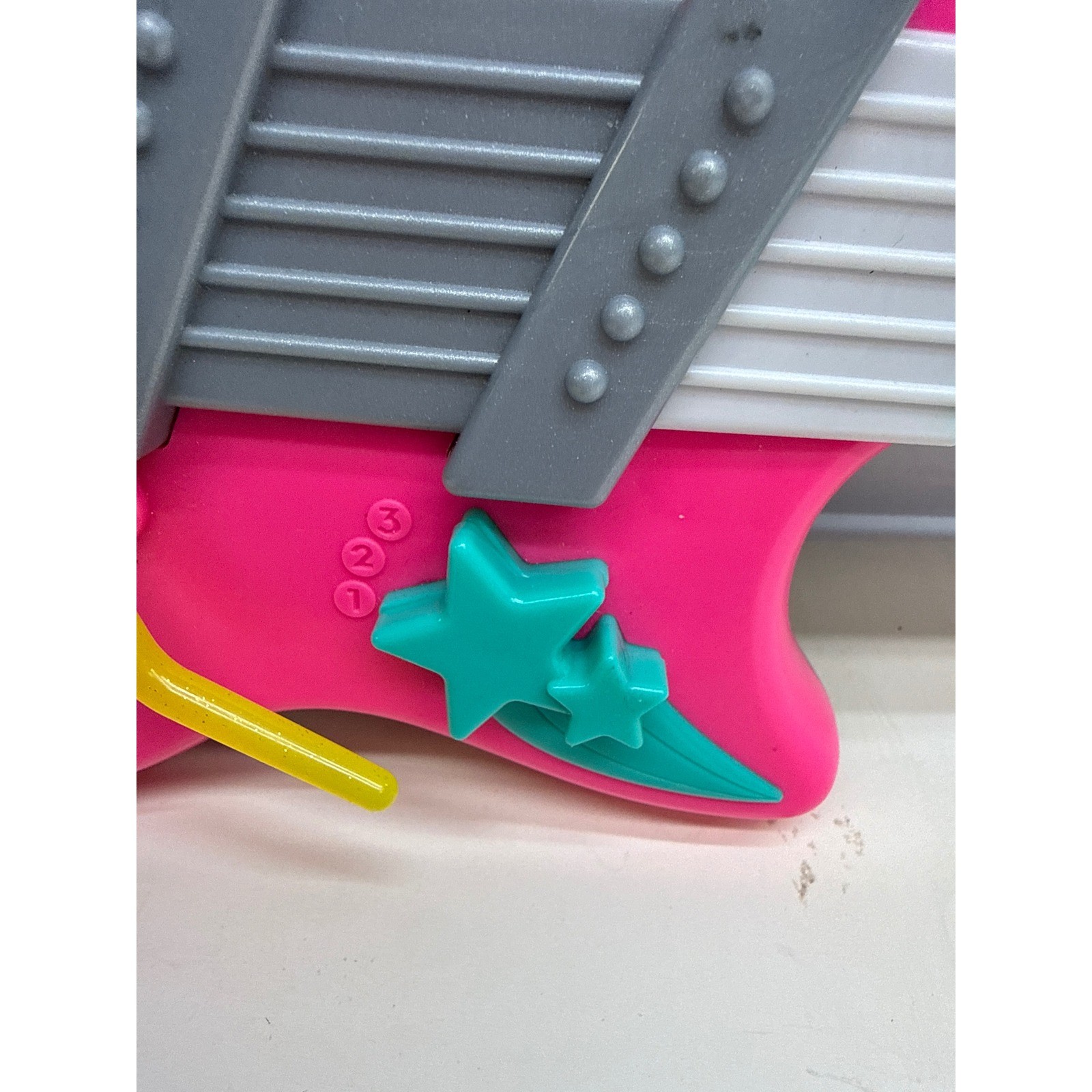 Barbie RockStar Guitar Pink Silver Musical Toy Just Play 63831 2020 Mattel Works