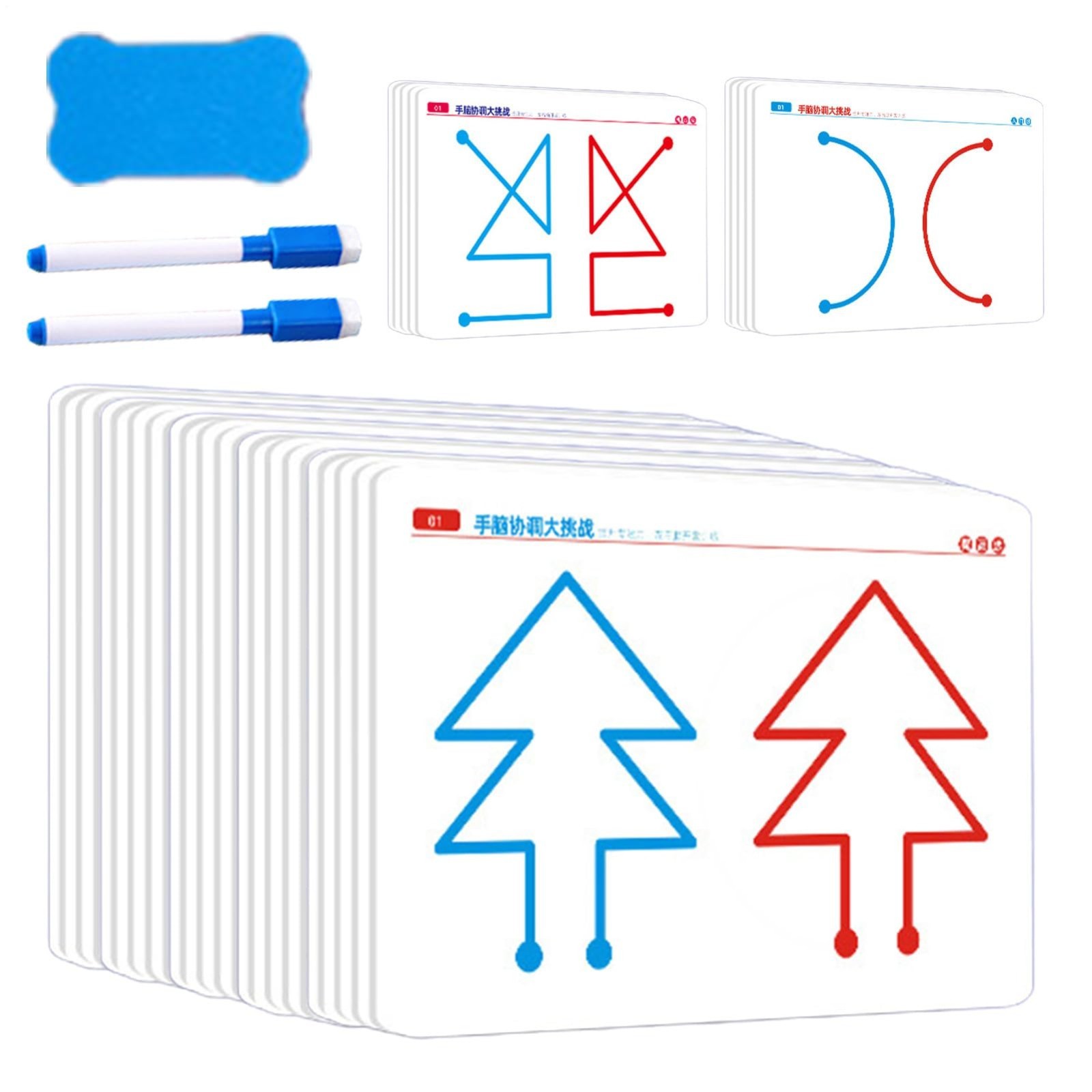 Left & Right Brain Development Card for Parent-Child Interaction 20 Card