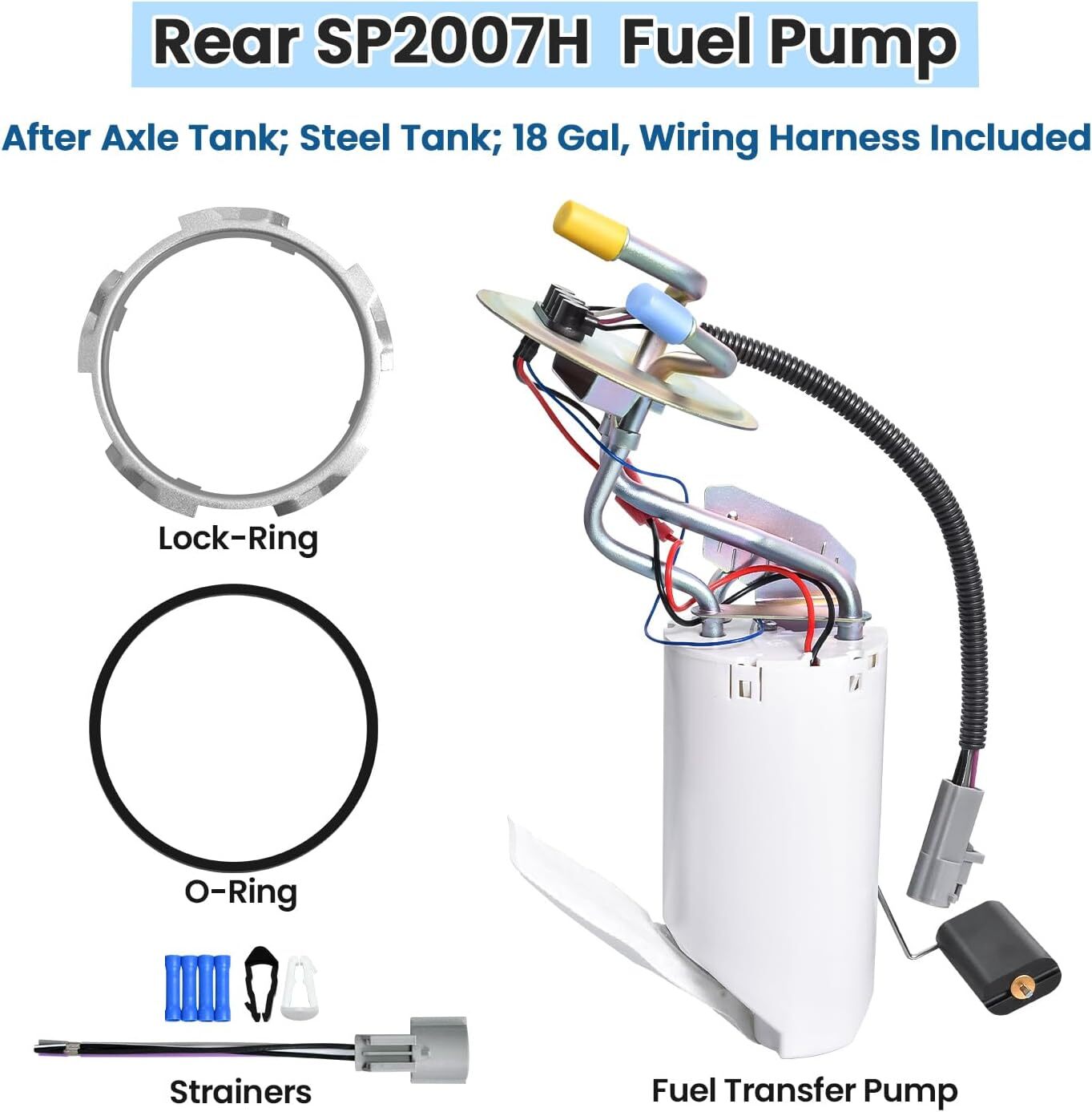 SP2007H Rear Fuel Pump Assembly for Ford F Super Duty F150 F250 F350 1992 1993