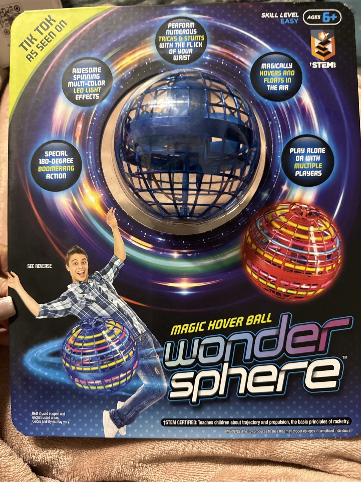 NIP Wonder Sphere Magic Hover Ball LED Tricks &Stunts *GR8 FUN* As Seen Tik-Tok