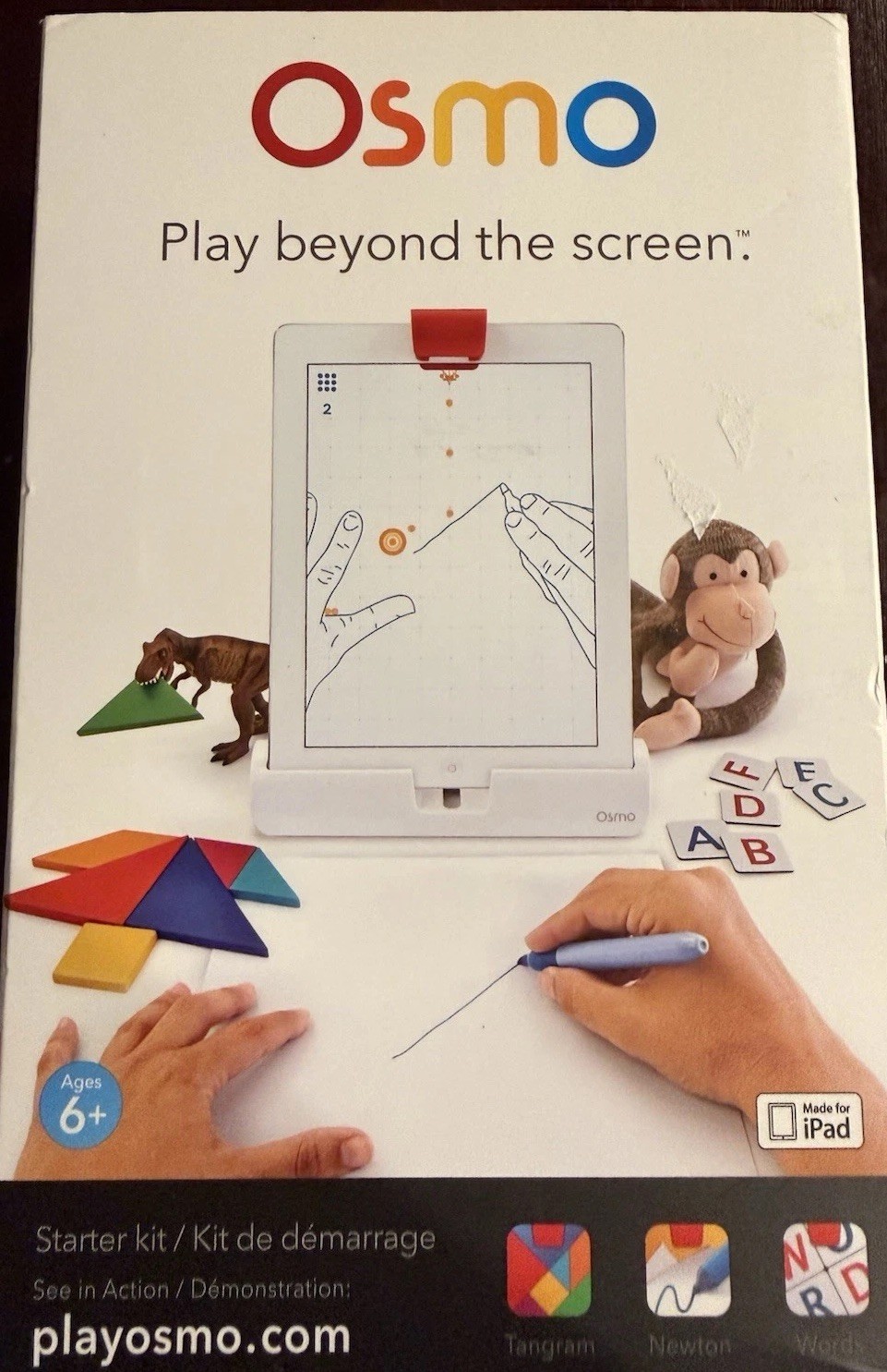 Osmo Play Beyond the Screen Starter Kit for iPad w/ Tangram & Words