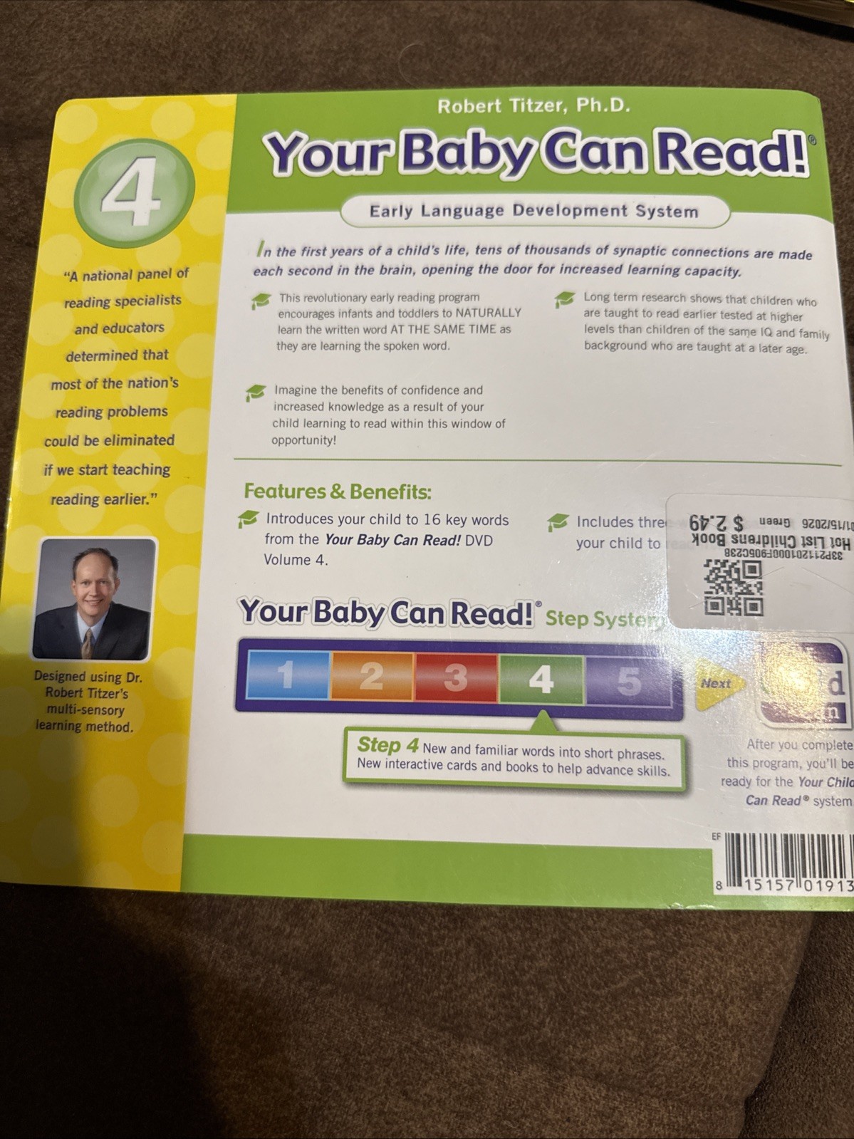 5 Your Baby Can Read Books by Robert Titzer Early Language Development System