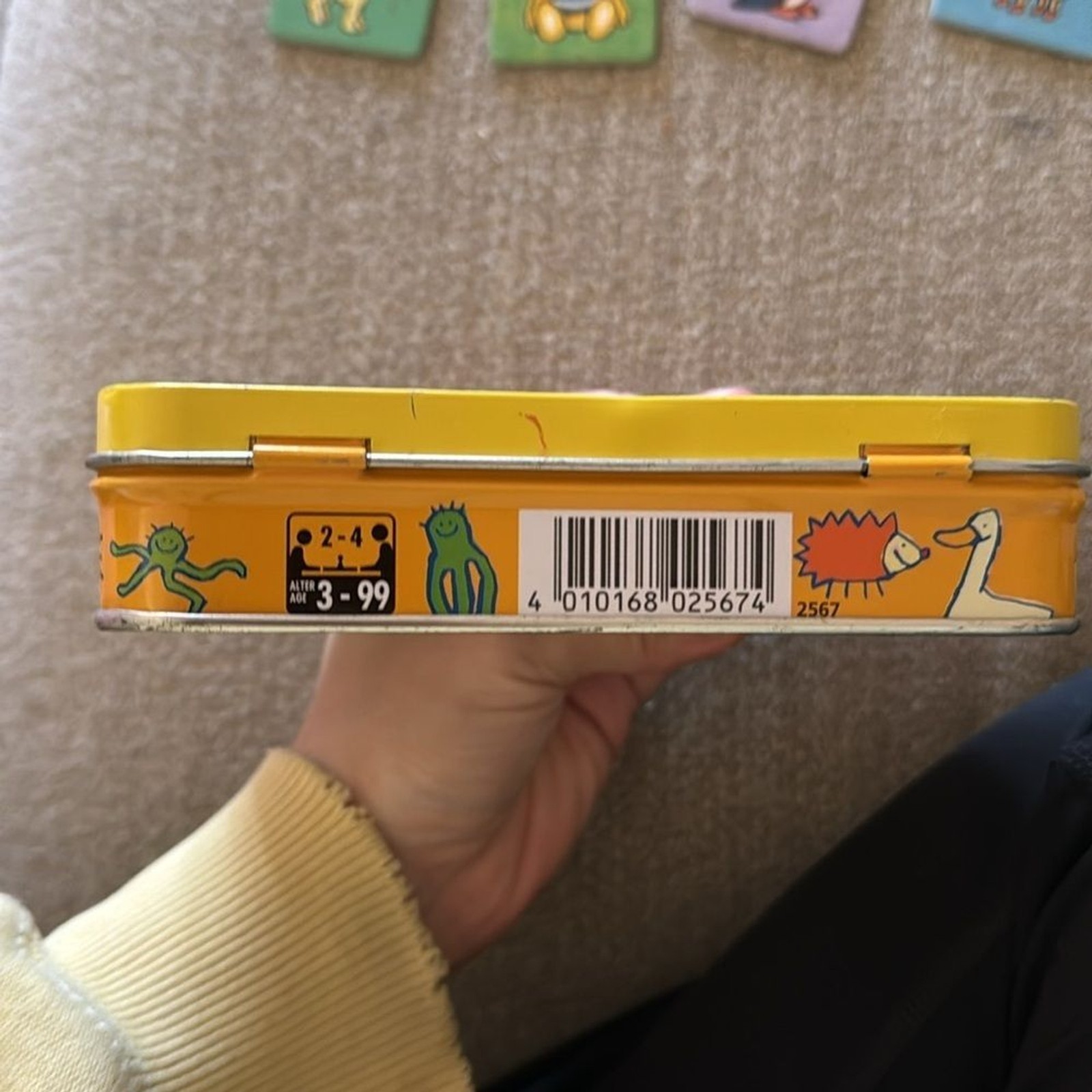 HABA Mini Lotto Number 19 Miniature Travel Tin Set of 4 Bingo From Germany