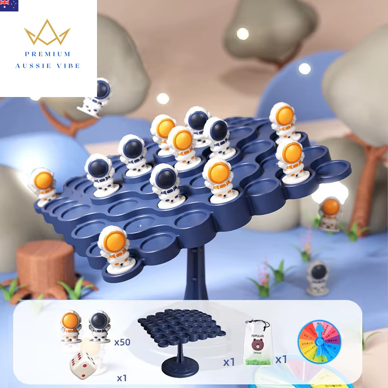 Kids Balance Tree Board Game Astronauts Frog Balance Board Tabletop Party Funny