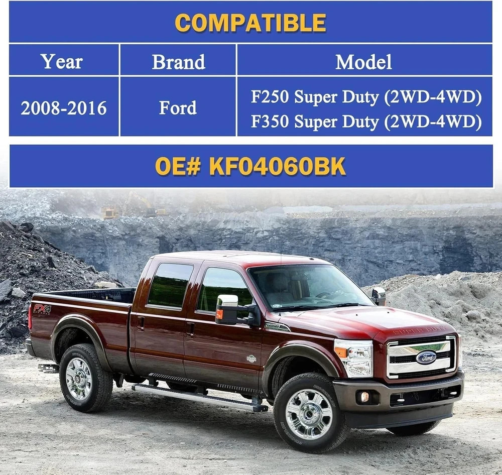 Super Duty Red Body Mount Bushing Kit for 2008-2016 Ford F250 F350 2WD 4WD