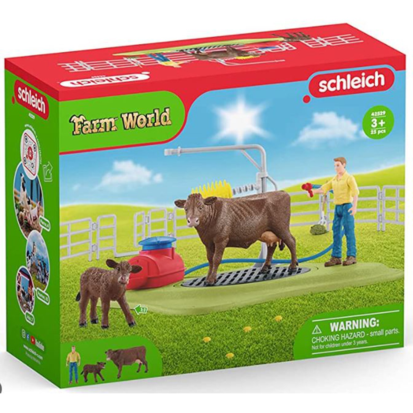 Schleich Farm World Happy Cow Wash Set 42529 NEW IN STOCK