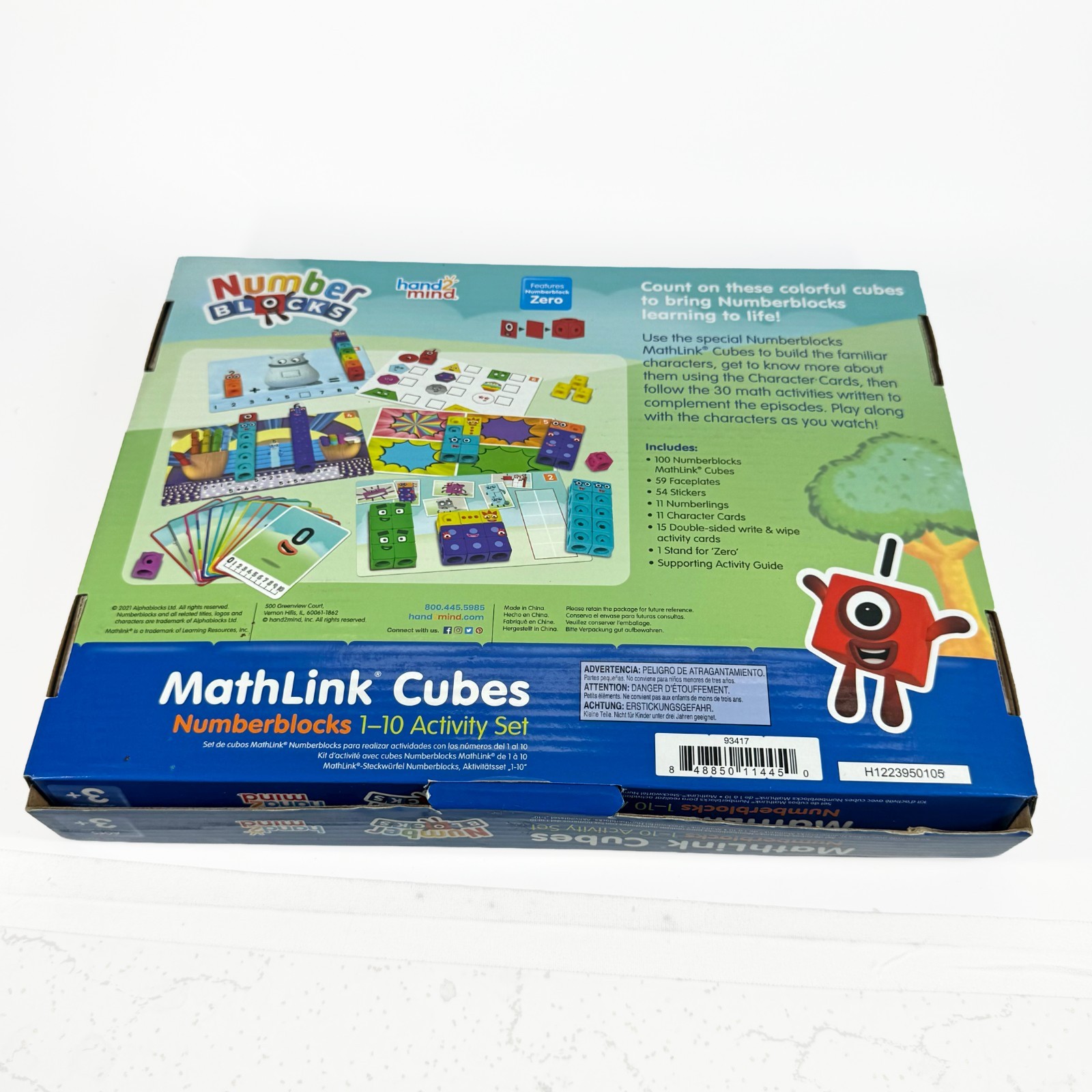 MathLink Cubes Numberblocks 1-10 Activity Set, 30 Preschool Learning Activiti…