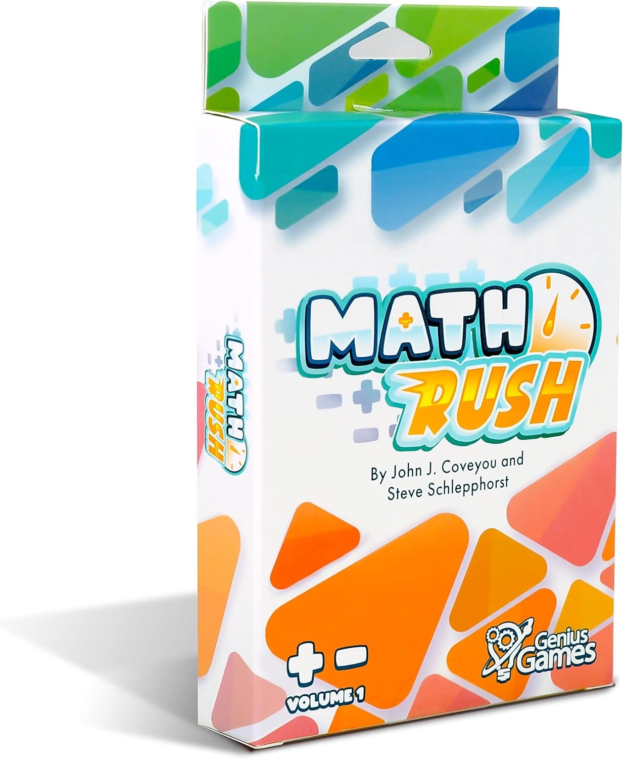 Genius Games Math Rush Addition Subtraction Game Kids 8-12 STEM Cards Volume 1