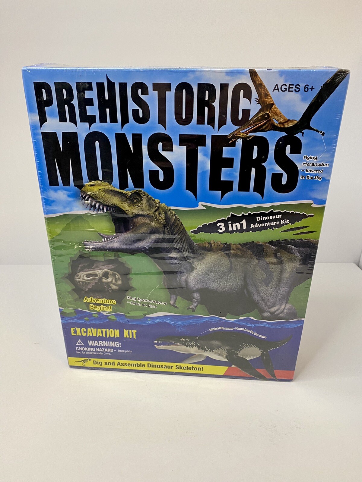 Prehistoric Monsters Excavation Kit STEAM Dig & Assemble Dinosaur Skeletons NEW