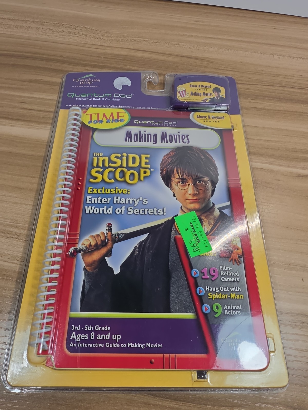 HARRY POTTER QUANTUM PAD INSIDE SCOOP MAKING MOVIES LEAP PAD BOOK & CARTRIDGE