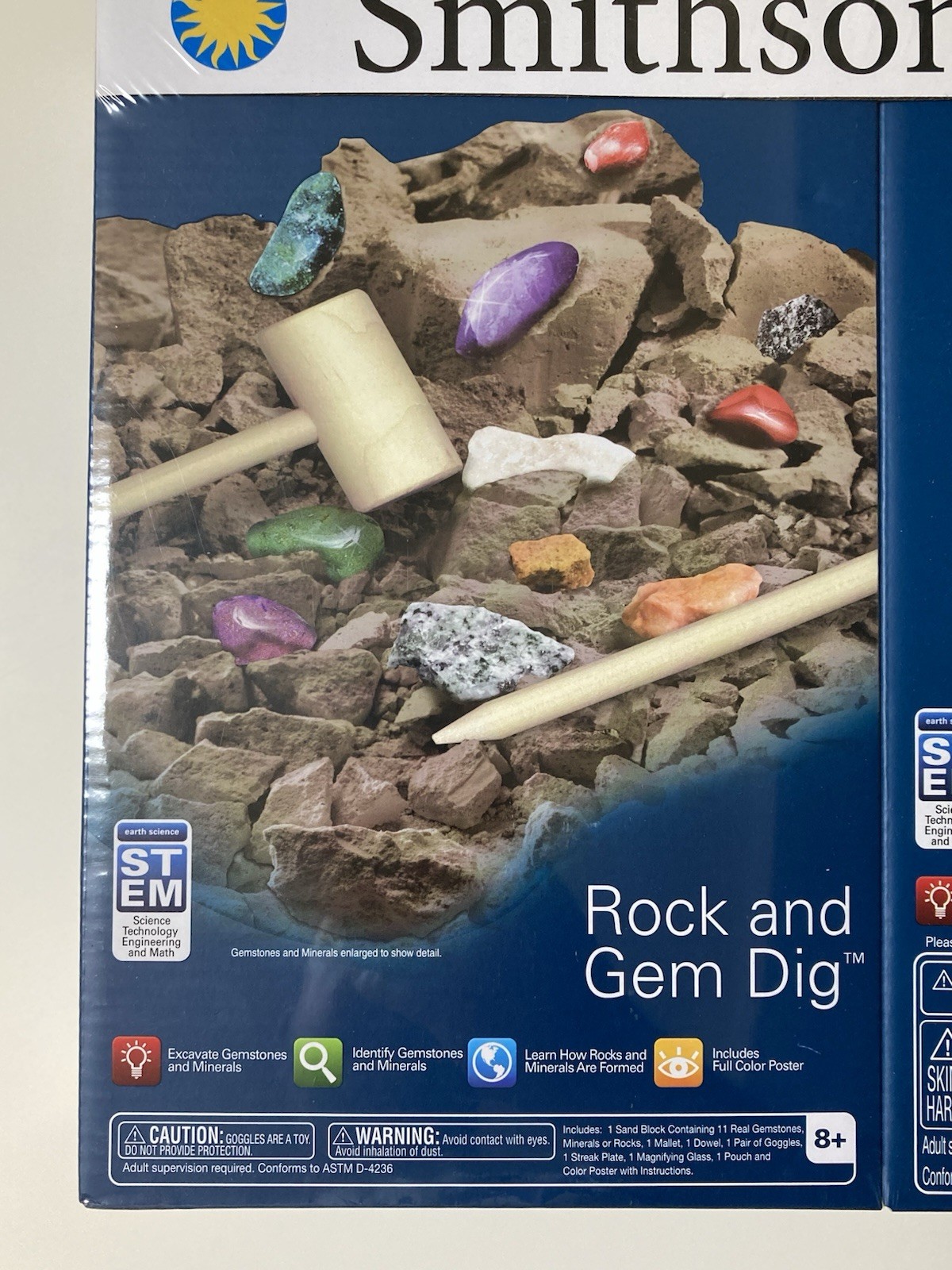 Smithsonian STEM Activity Kits 2 Box Set Magic Rocks + Rock & Gem Dig New Sealed