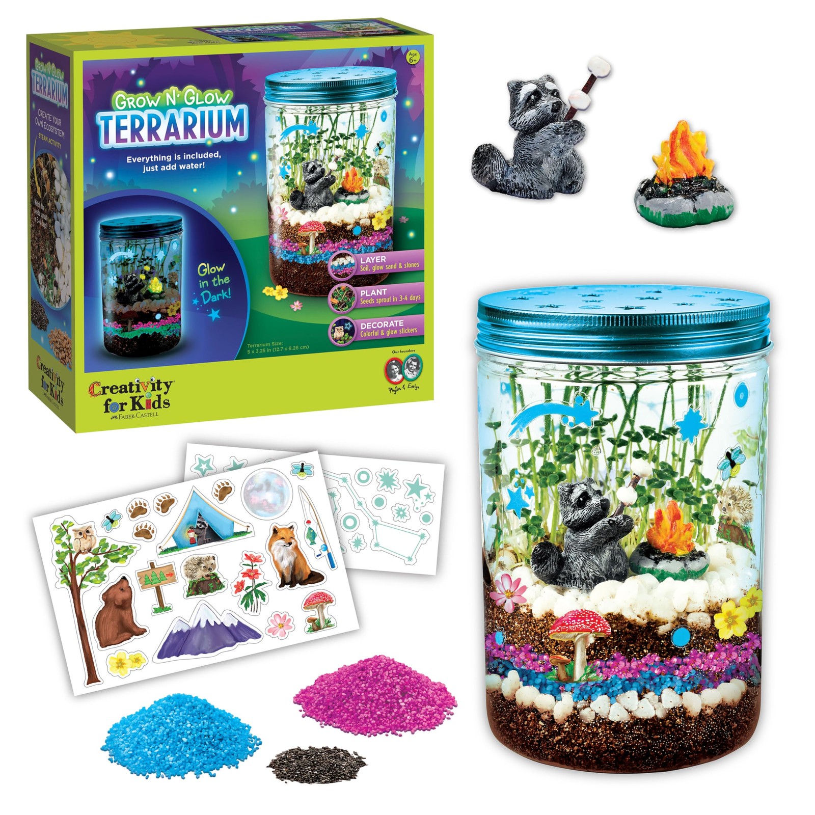 Creativity for Kids Grow ‘N Glow Terrarium Kit – Educational Science Kits