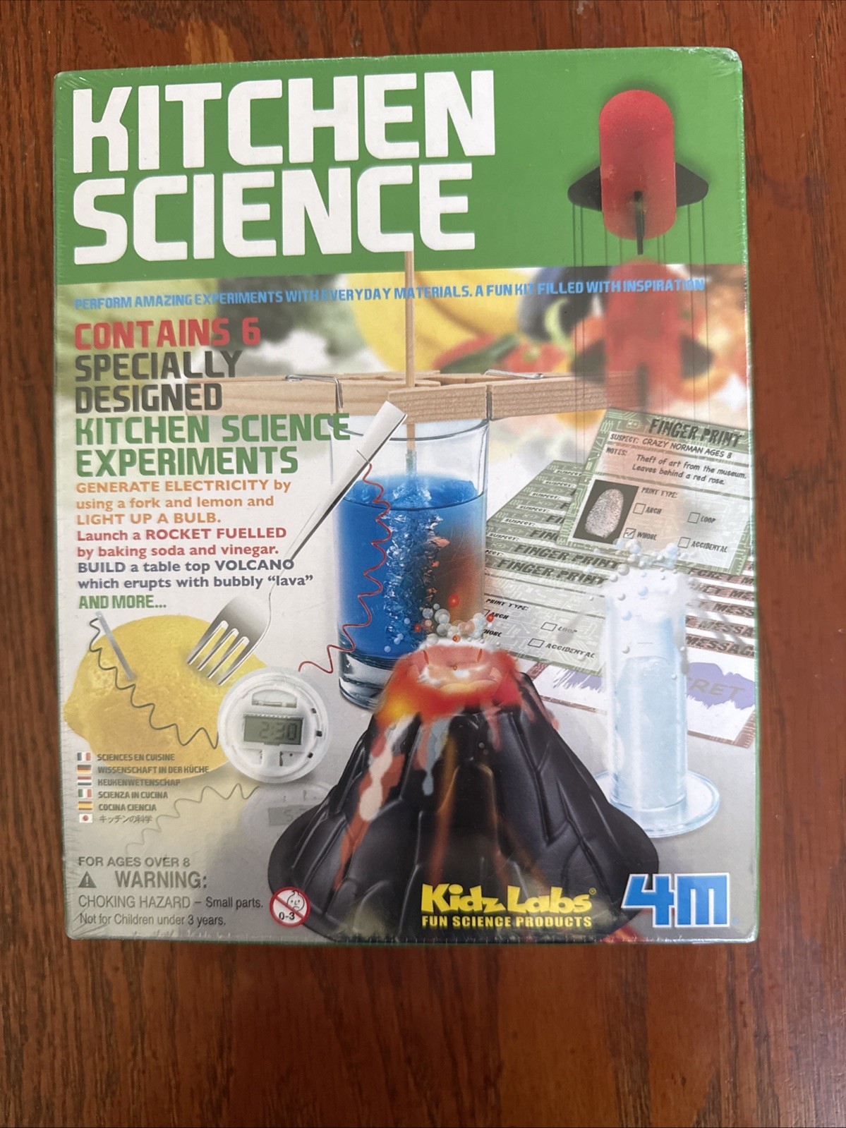 Kidz Labs 4M Kitchen Science Lab Kit Volcano Making, Rocket Launch Fun STEM