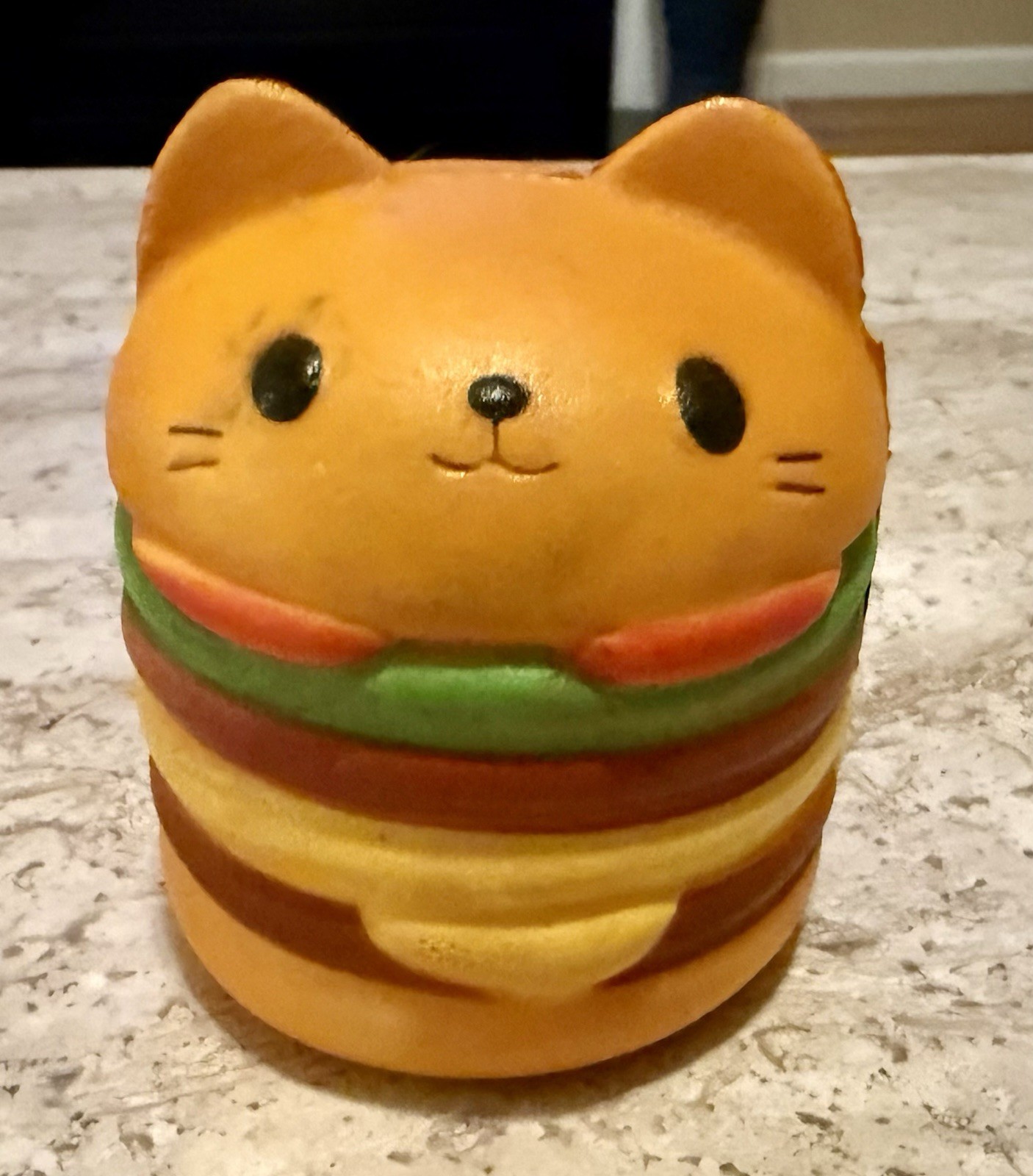 Lot Of 3 Cute Kawaii Stress Squishies Girls Toys Cat, Snail, Heart 4-5″