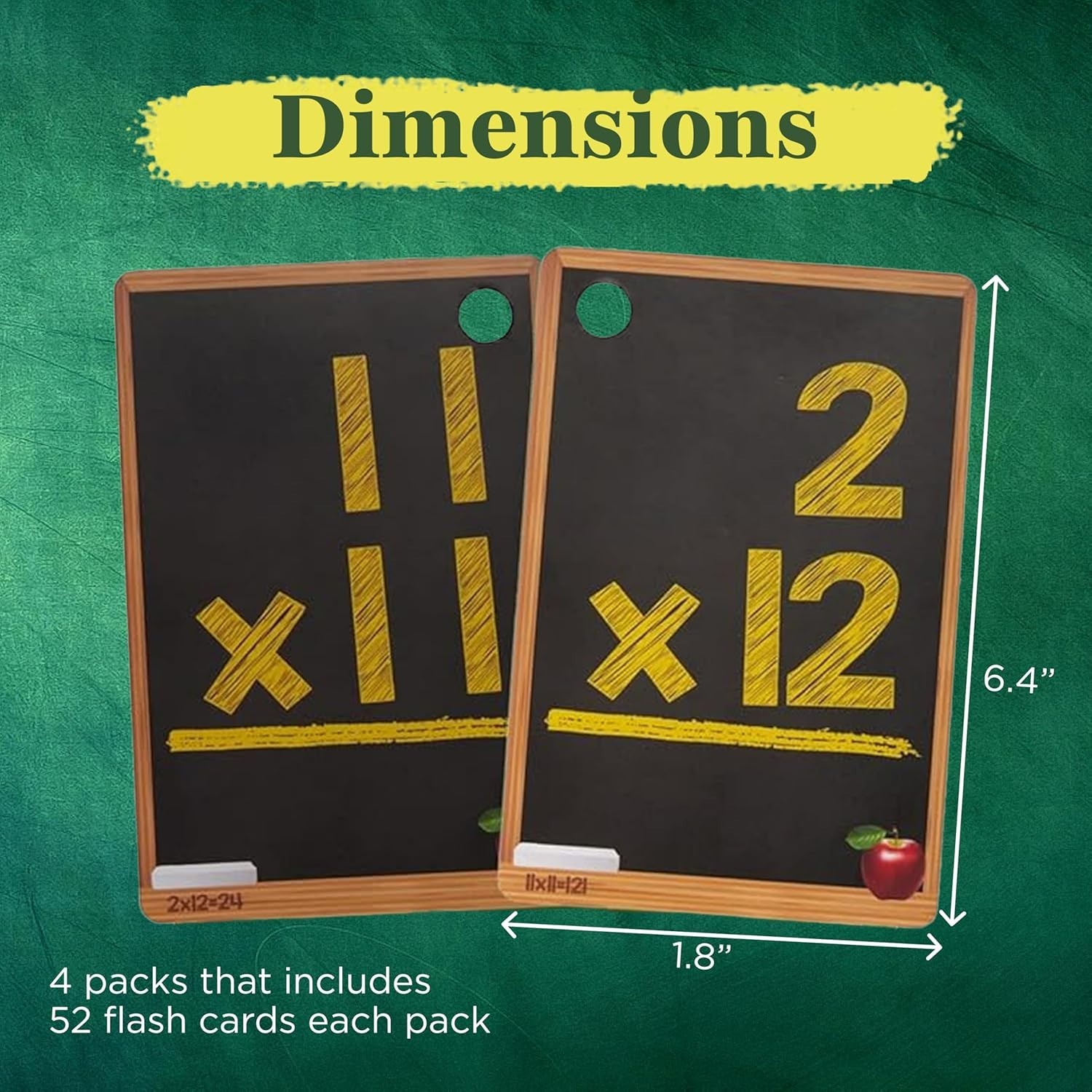 Color-Coded Math Flash Cards Set – 1st to 4th Grade Learning