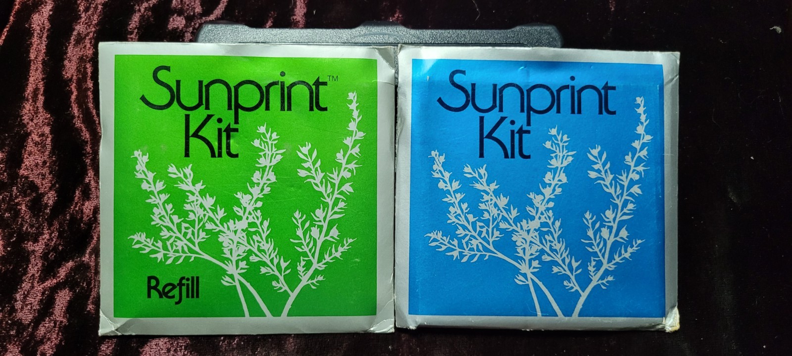 Lot – 2 packs VTG 1975 Super Sunprint Refill Kit Solar Paper Sun Powered 20x30cm