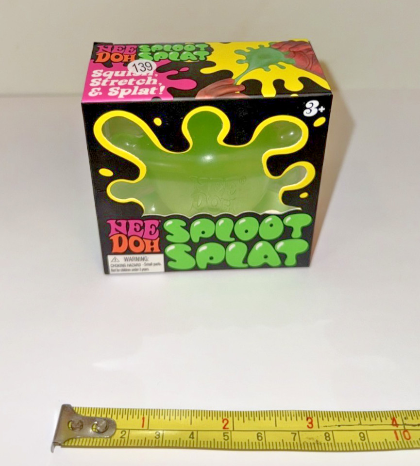 NeeDoh Sploot Splat Squishy Fidget Toy NEW Sealed Schylling GREEN Stress Ball