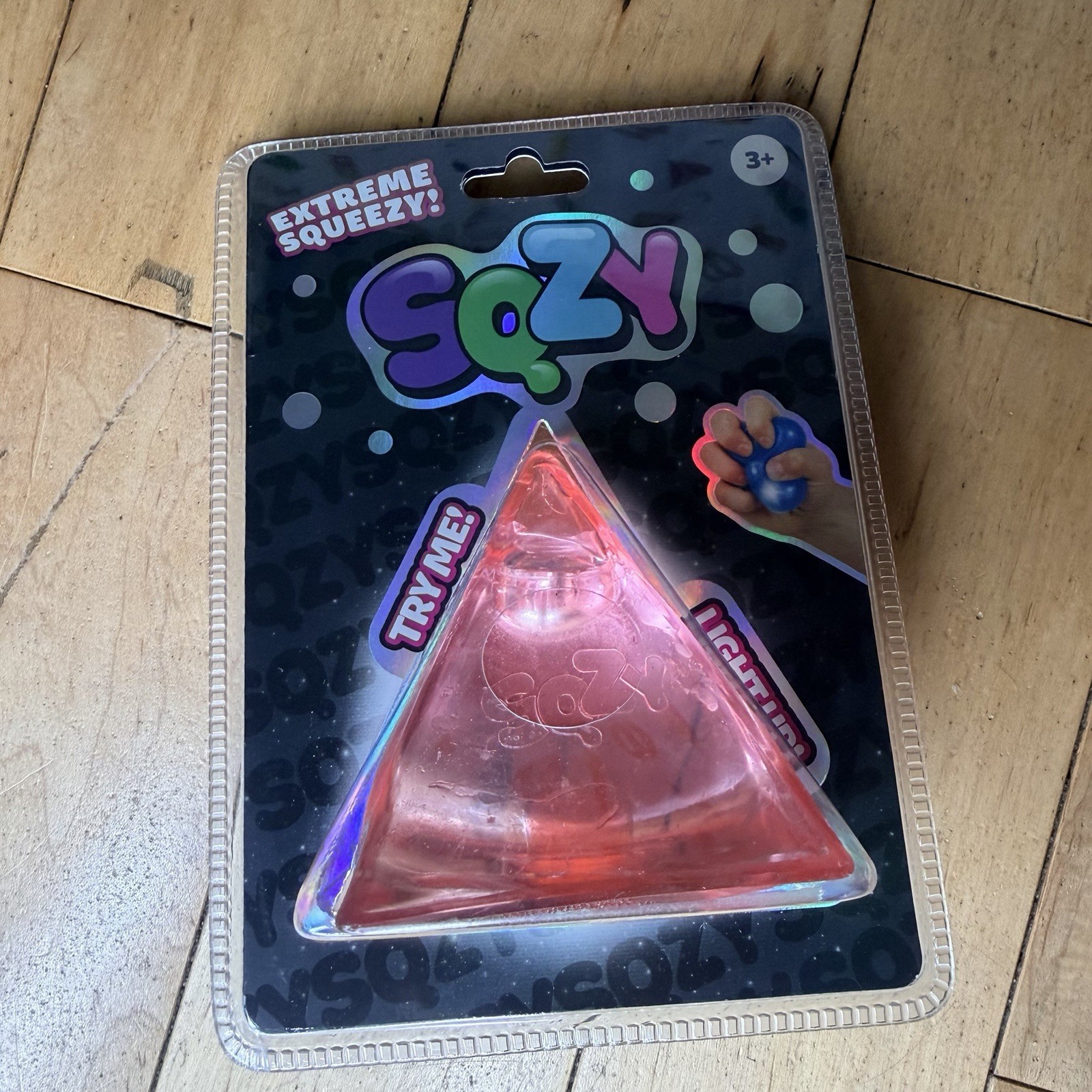 SUNNY DAYS SQZY Lightup Squishy Toy New PYRAMID Pink 💕 viral fidget